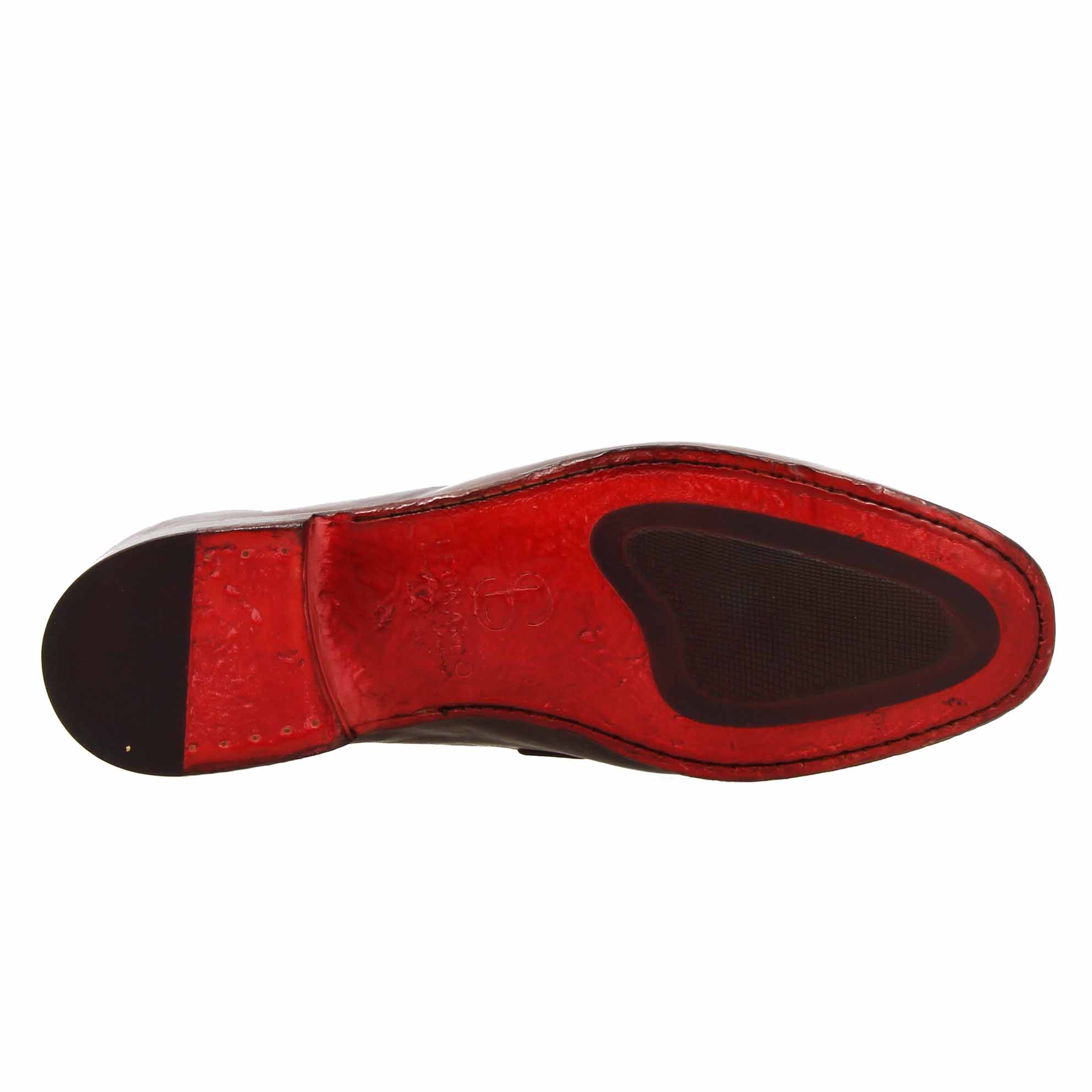 Leonardo Shoes Palatino mocassini uomo marrone scuro