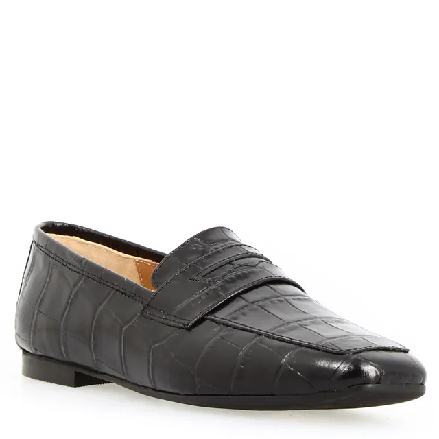 Leonardo Shoes Artemide20 mocassini donna pelle nero cocco