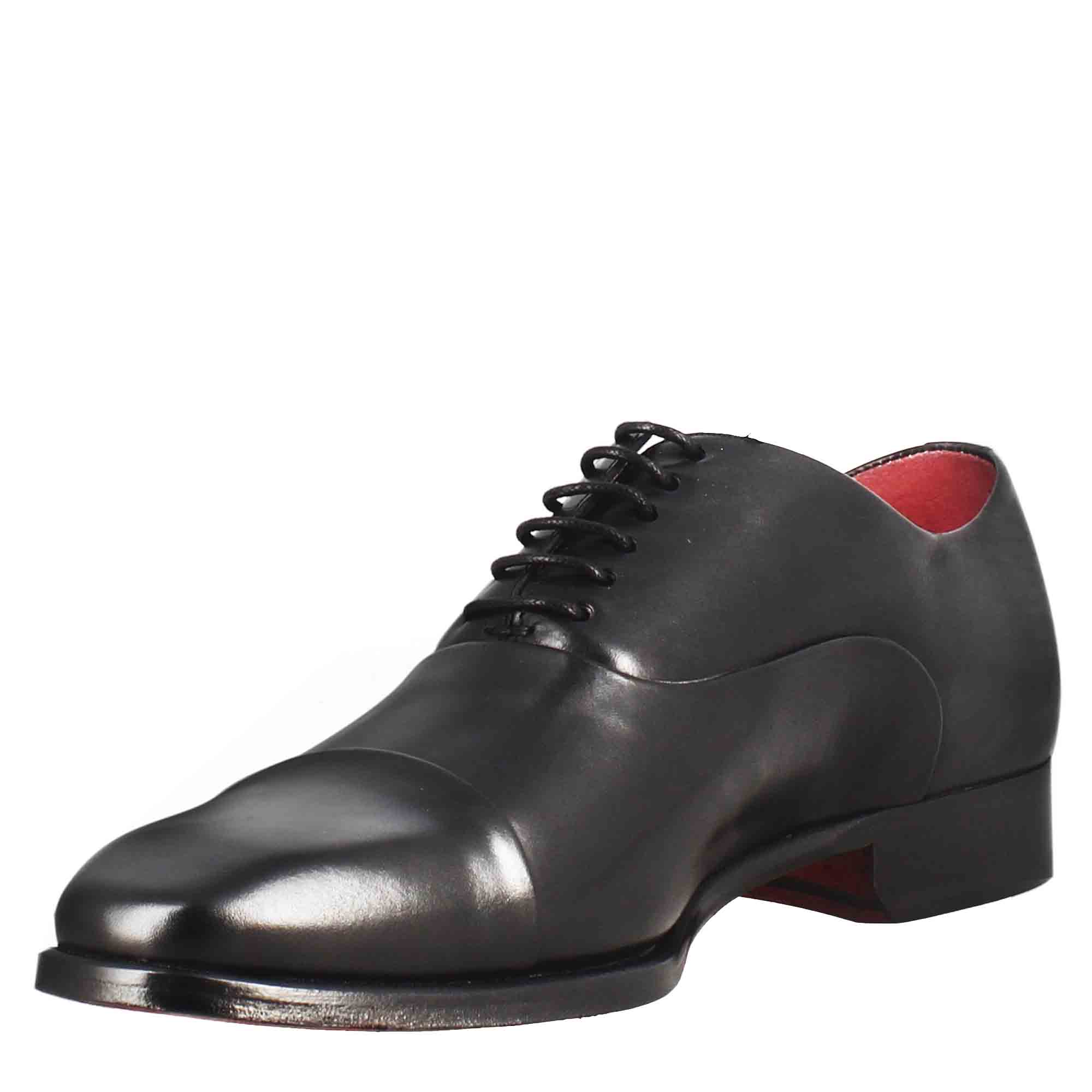 Leonardo Shoes Francesine francesine pelle puntale nero