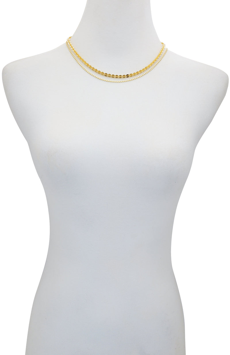 Vince Camuto Strati collana donna catena oro leggera