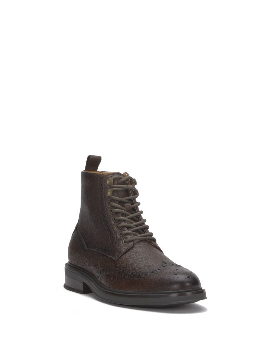 Vince Camuto Jaycob stivale uomo vernice brogue wingtip
