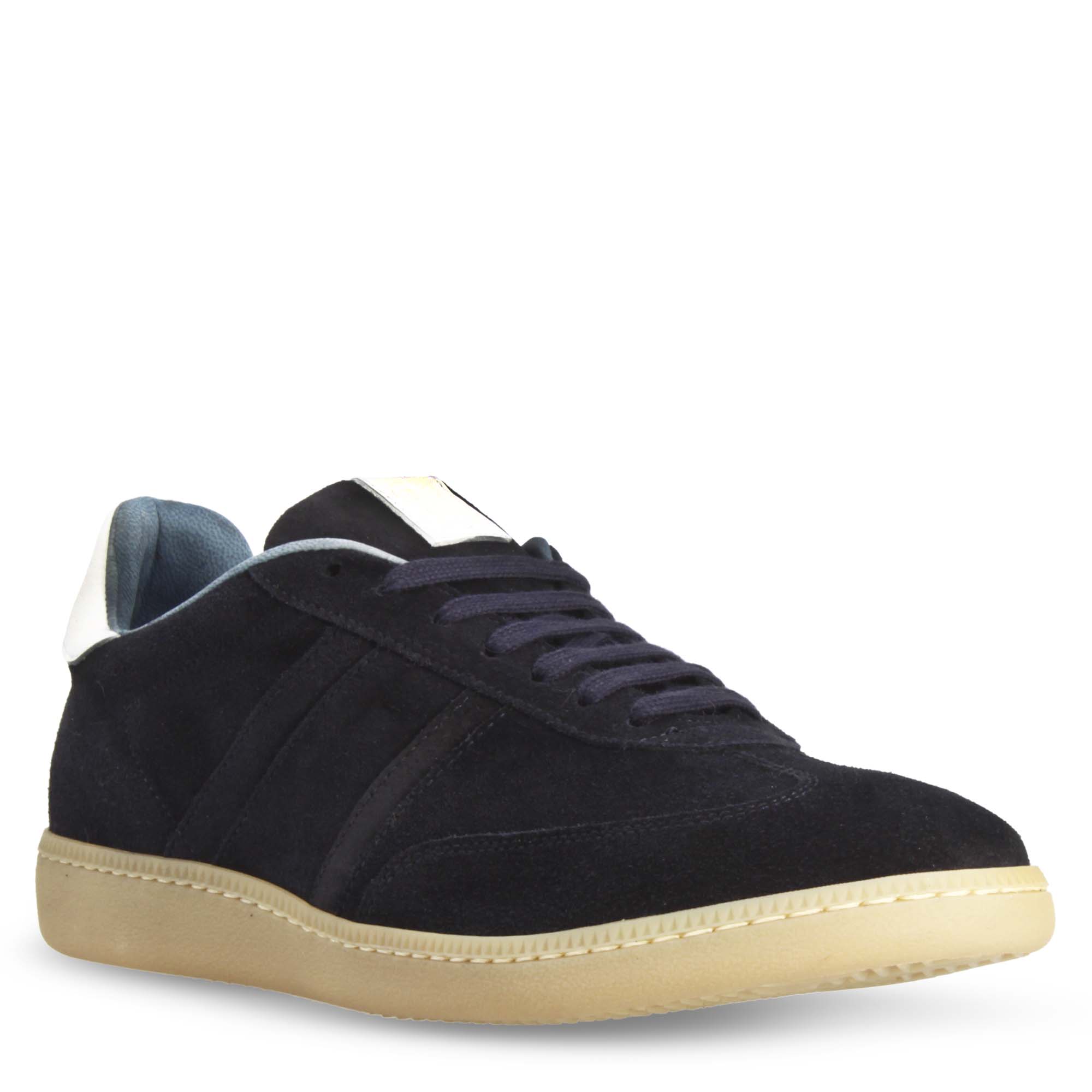 Leonardo Shoes Sneakers Uomo Bizantino sneakers blu camoscio