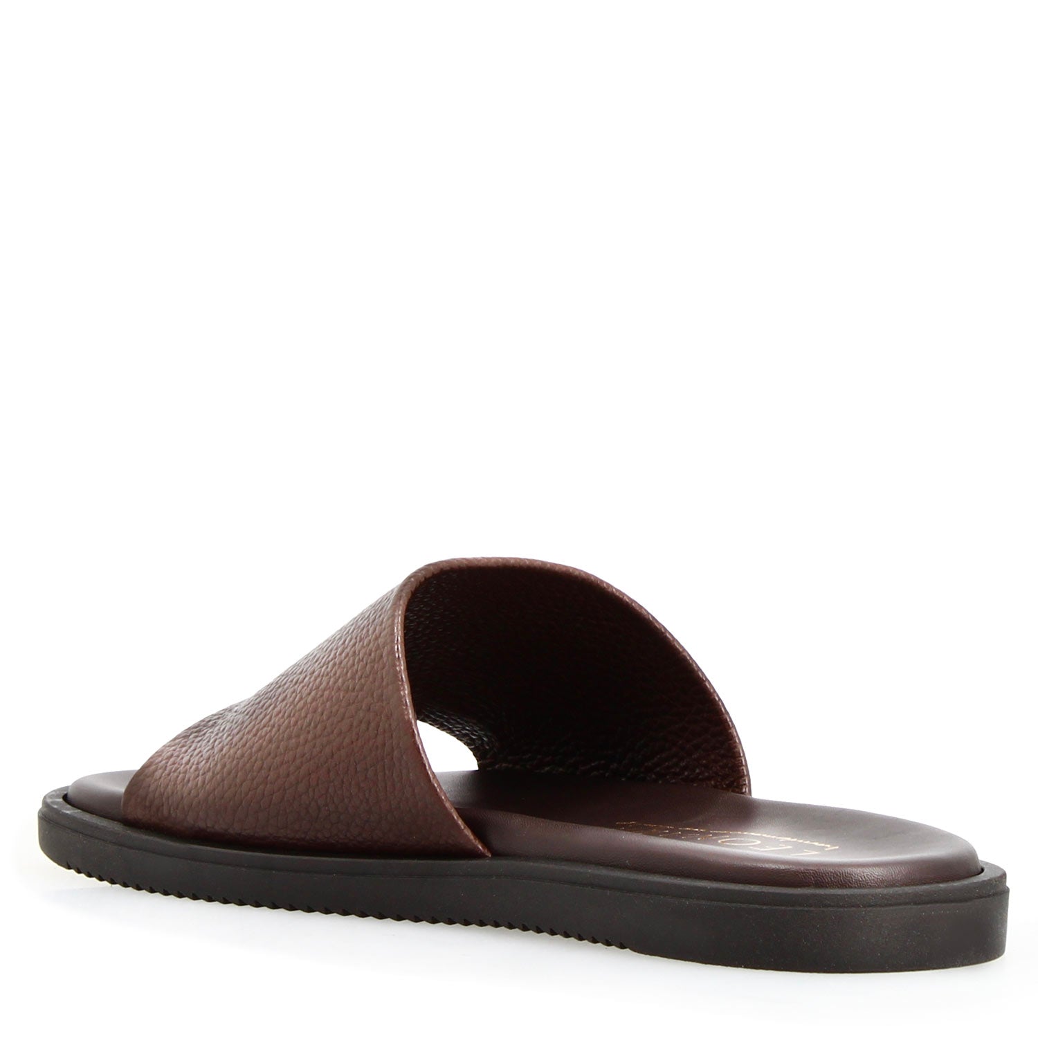 Leonardo Shoes Romolo Sandali Uomo Marrone Scuro