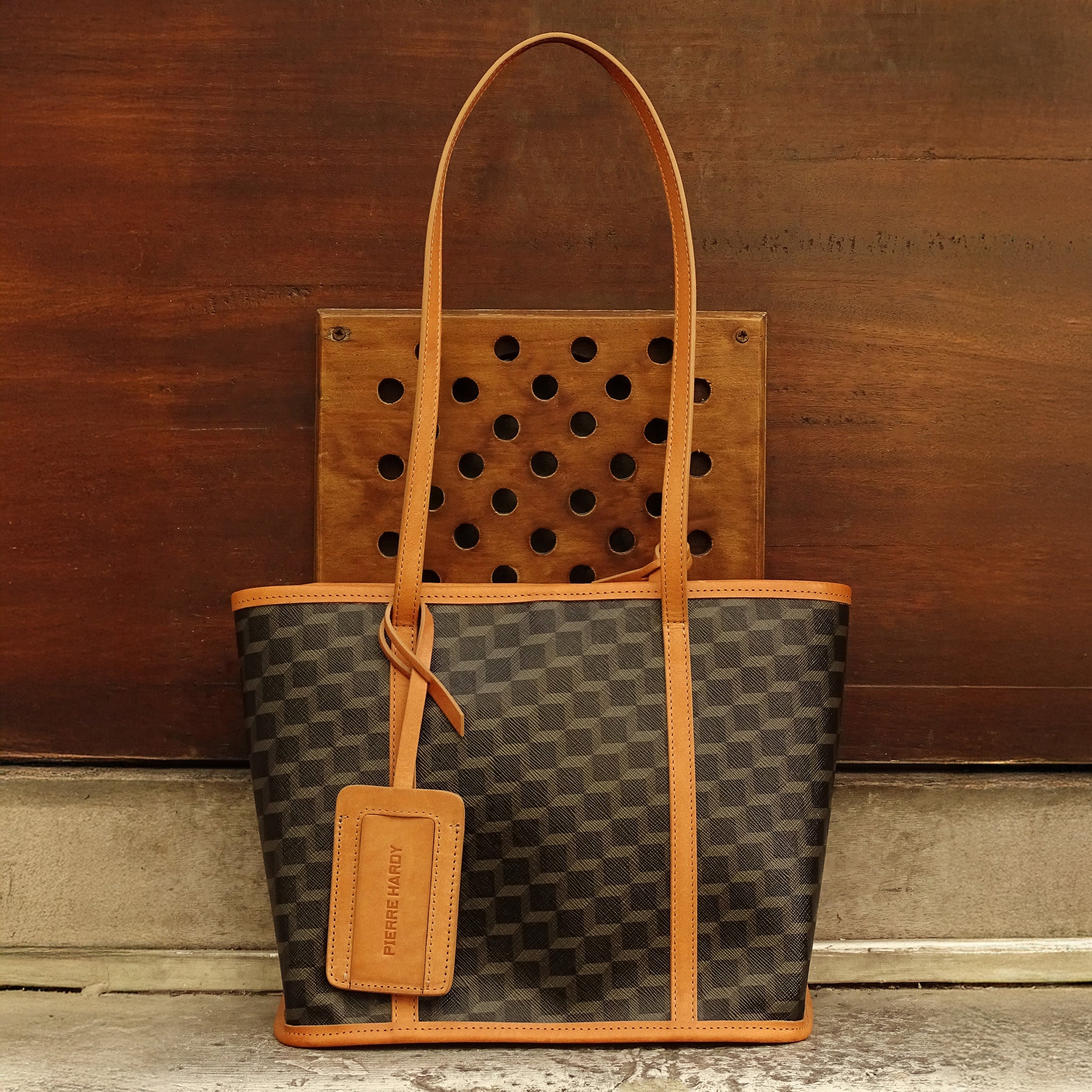 Pierre Hardy Cab Tote Mini borsa tote nera pelle TU