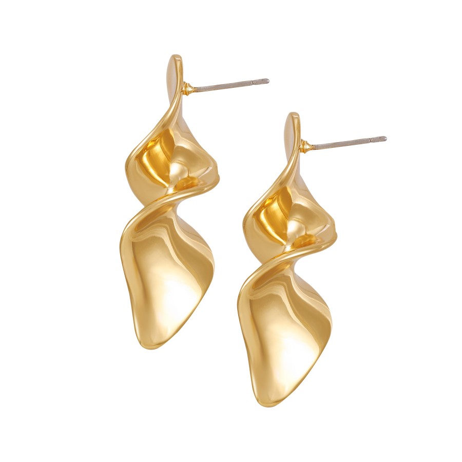 Vince Camuto Orecchini Pendenti Donna Spirale Oro