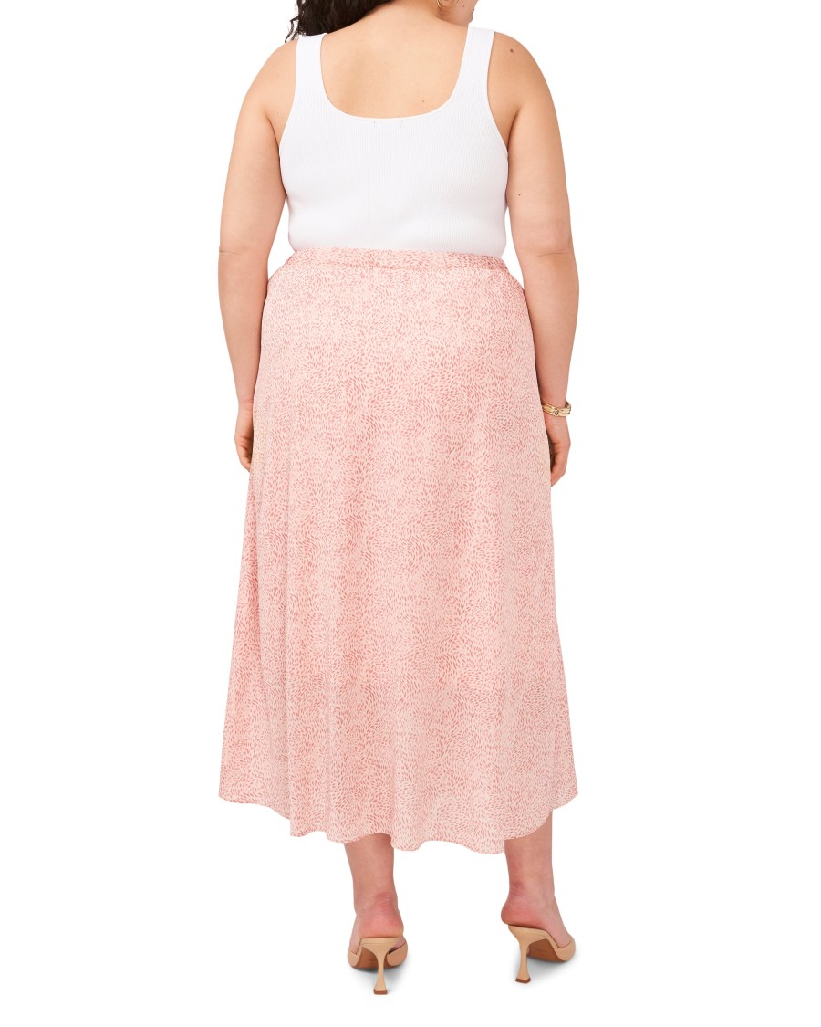 Vince Camuto gonna midi incrociata pois taglie forti