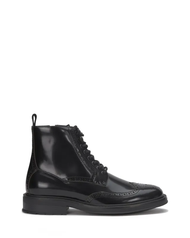 Vince Camuto Jaycob Wingtip stivali uomo vernice