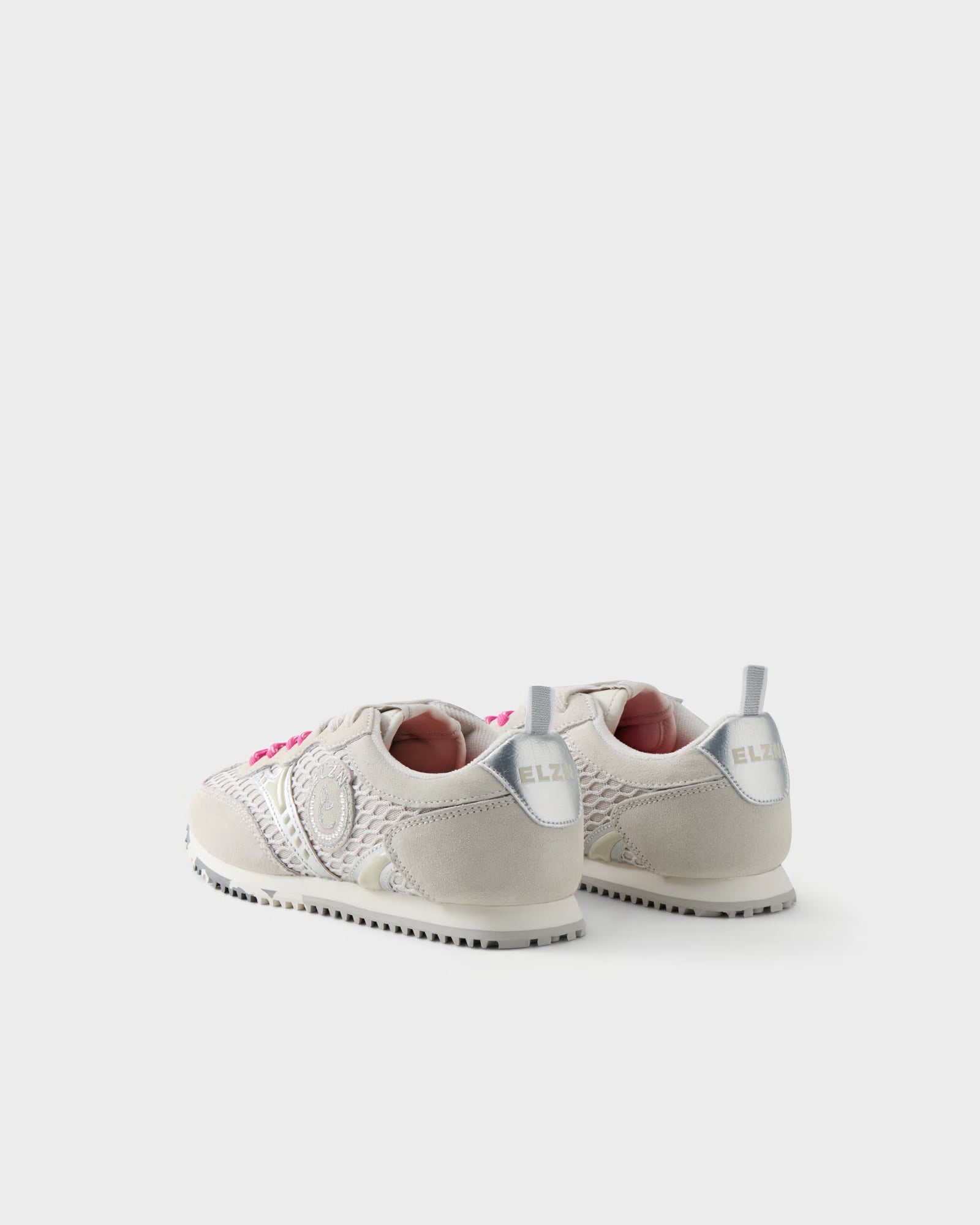 Elvio Zanon Sneakers Running in Suede e Rete Traforata