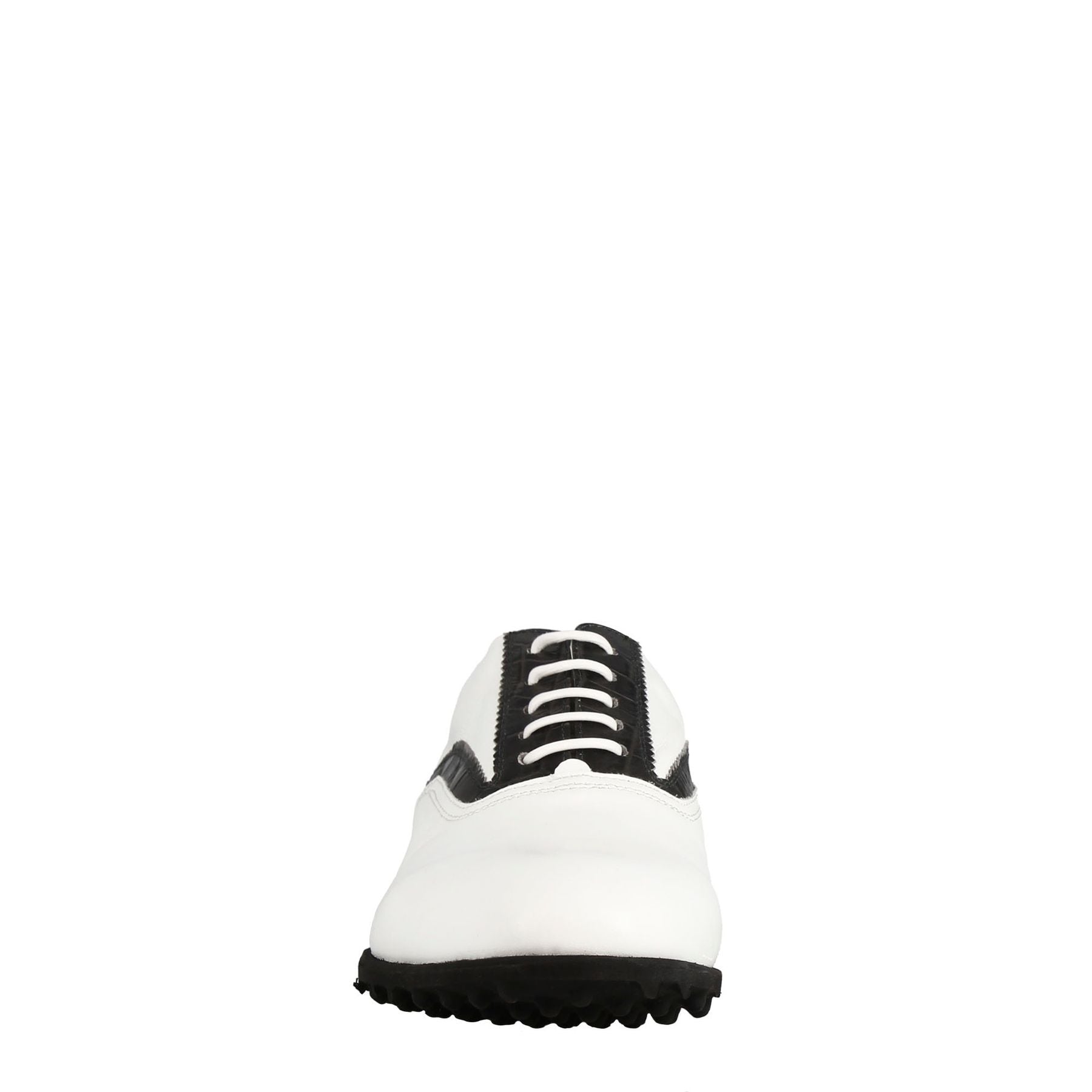 Leonardo Golf Calzature scarpa golf pelle bianco nero