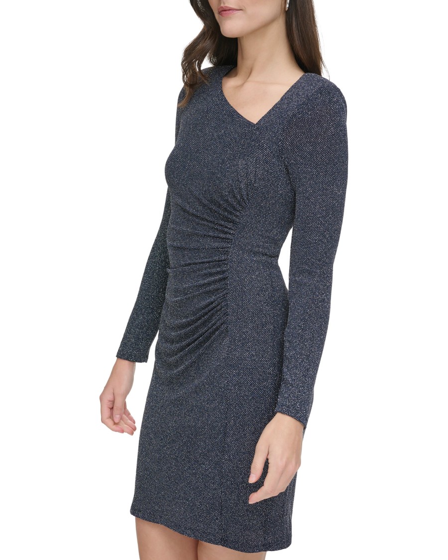 Vince Camuto abito scollo asimmetrico arricciato elasticizzato