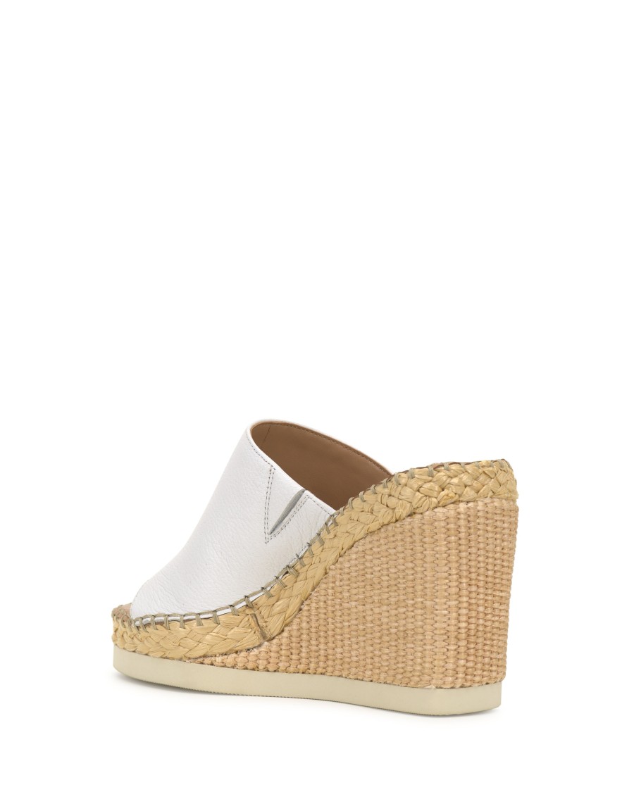 Vince Camuto Brissia mule zeppa pelle iuta