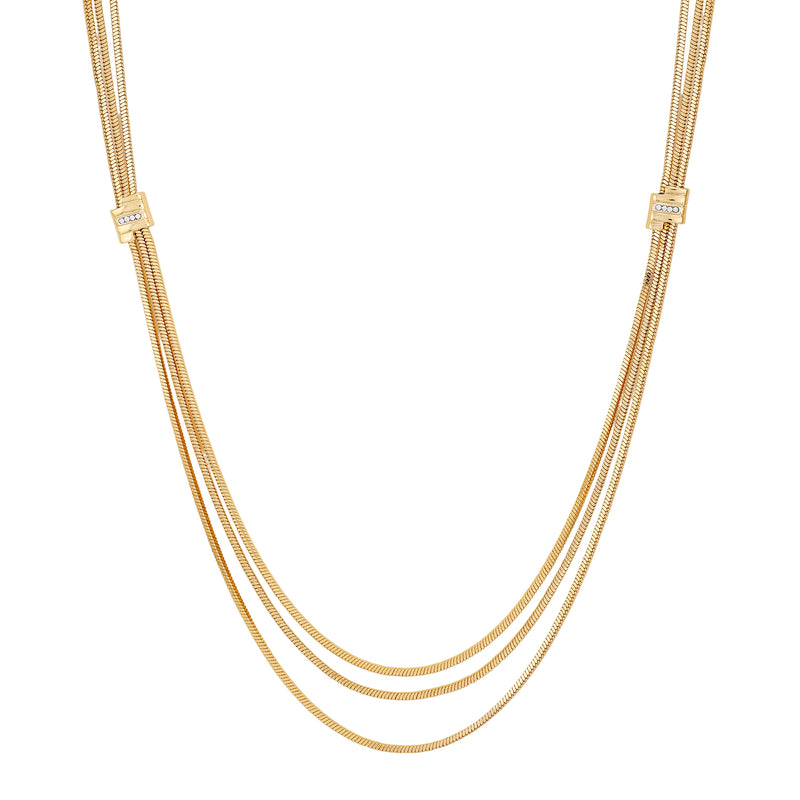 Vince Camuto Collana Donna Multistrato Oro Goldtone