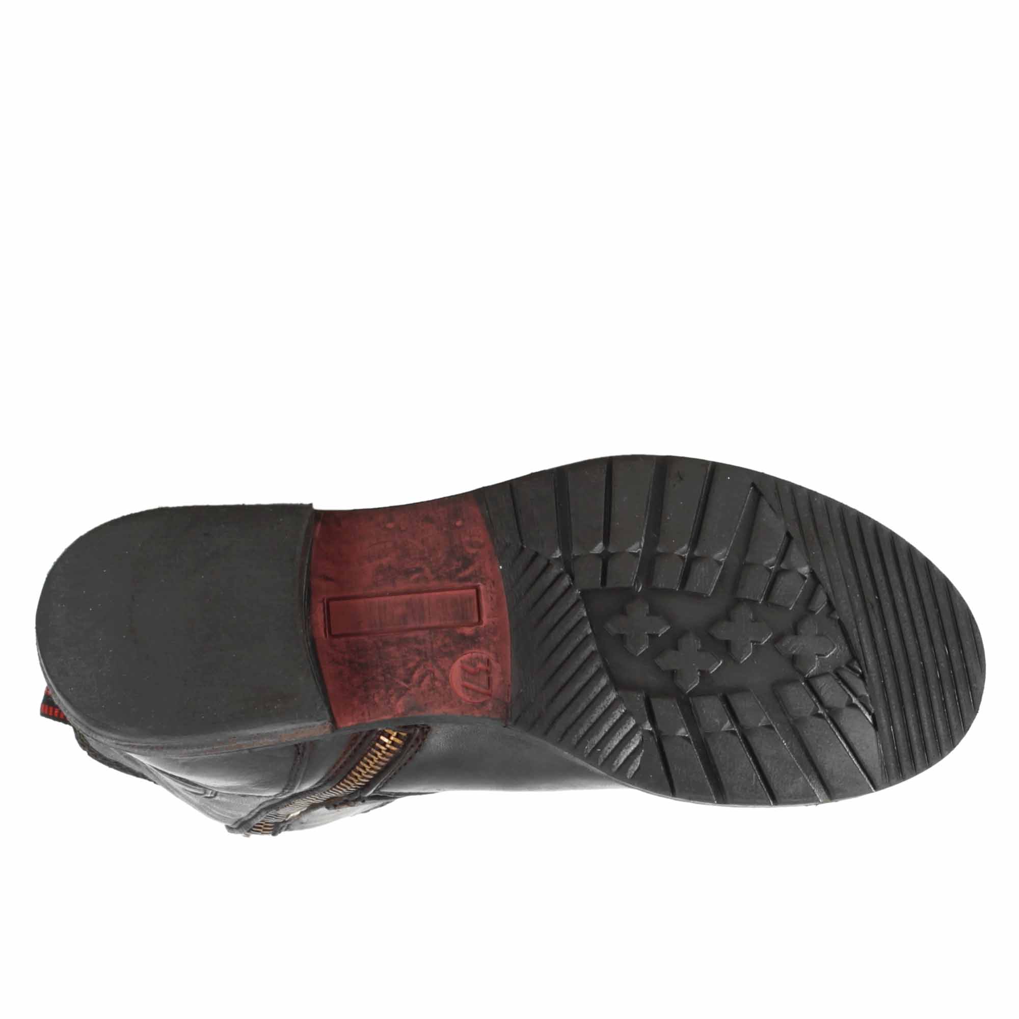Leonardo Shoes Stivaletto Doppia Fibbia Stivali Donna Nero Vera Pelle