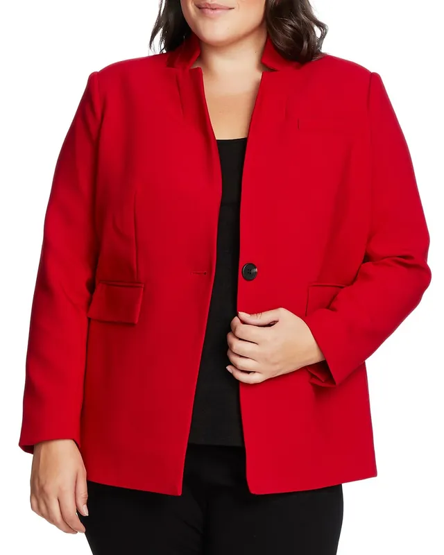 Vince Camuto Blazer Donna Collo Coreano Taglie Forti Bottone