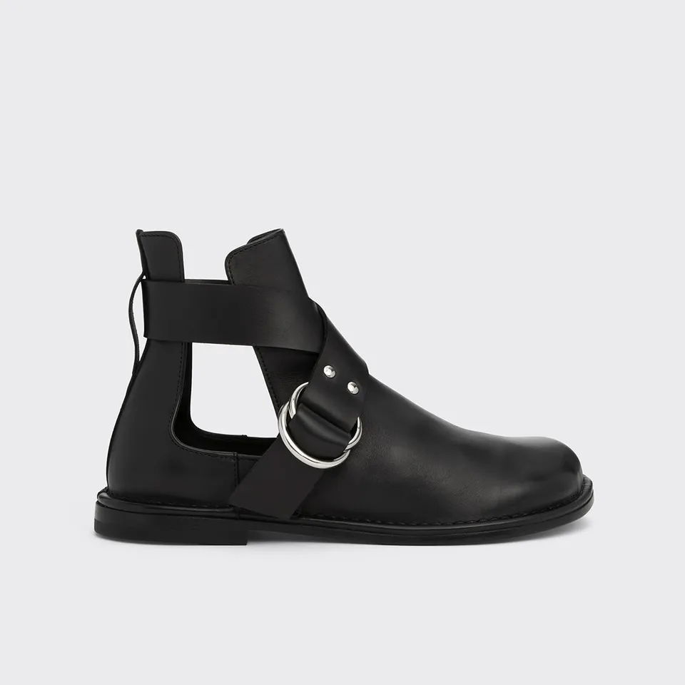 Pierre Hardy Frances stivaletti donna neri pelle tacco 10 mm
