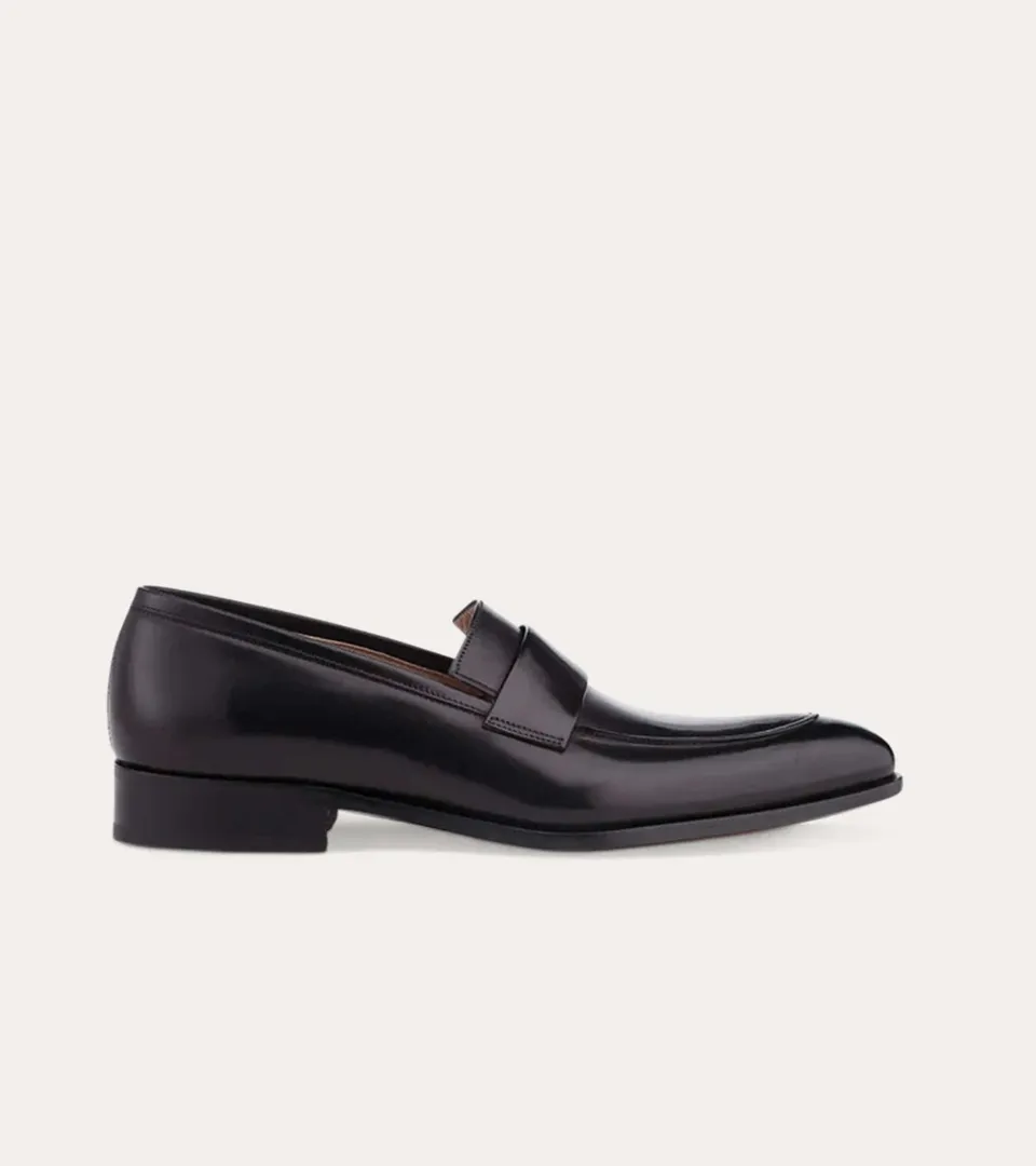Ace Marks Jack mocassini loafer uomo pelle nero