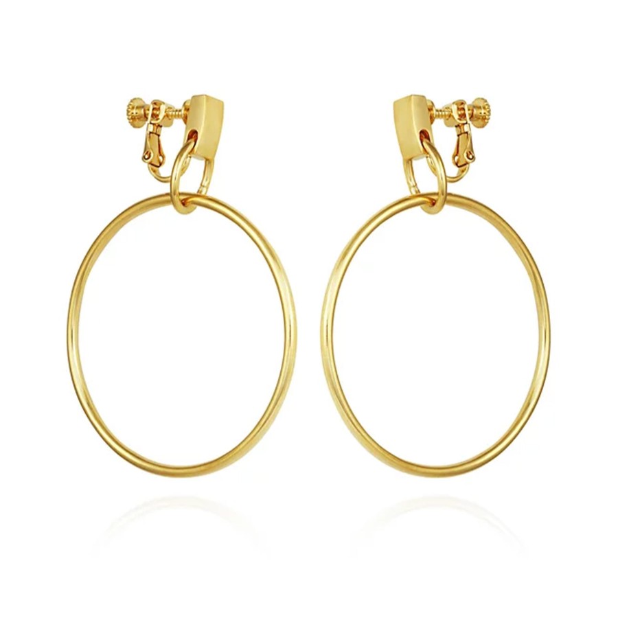 Vince Camuto Orecchini a clip cerchio pendente lucido