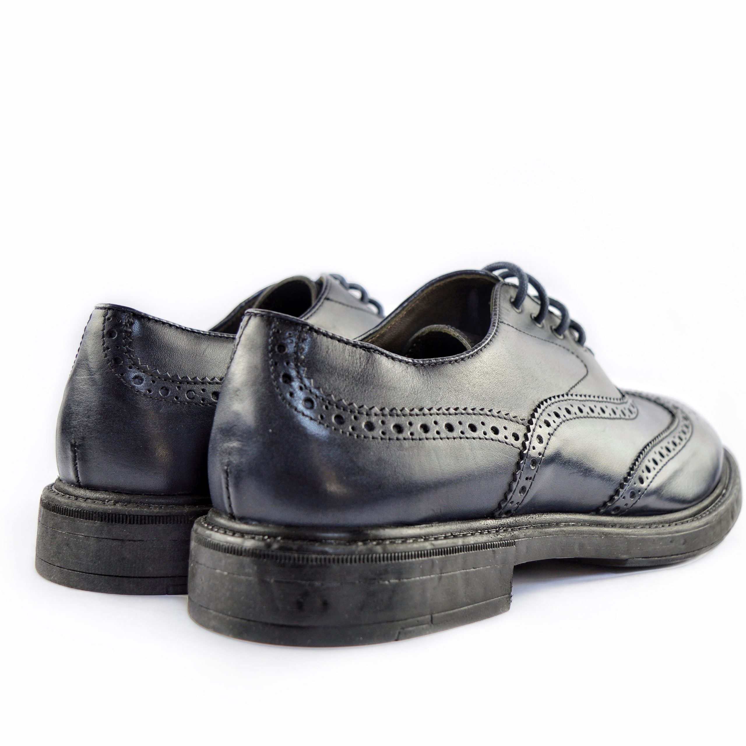 Ton Goût Blue Derby uomo pelle blu vitello