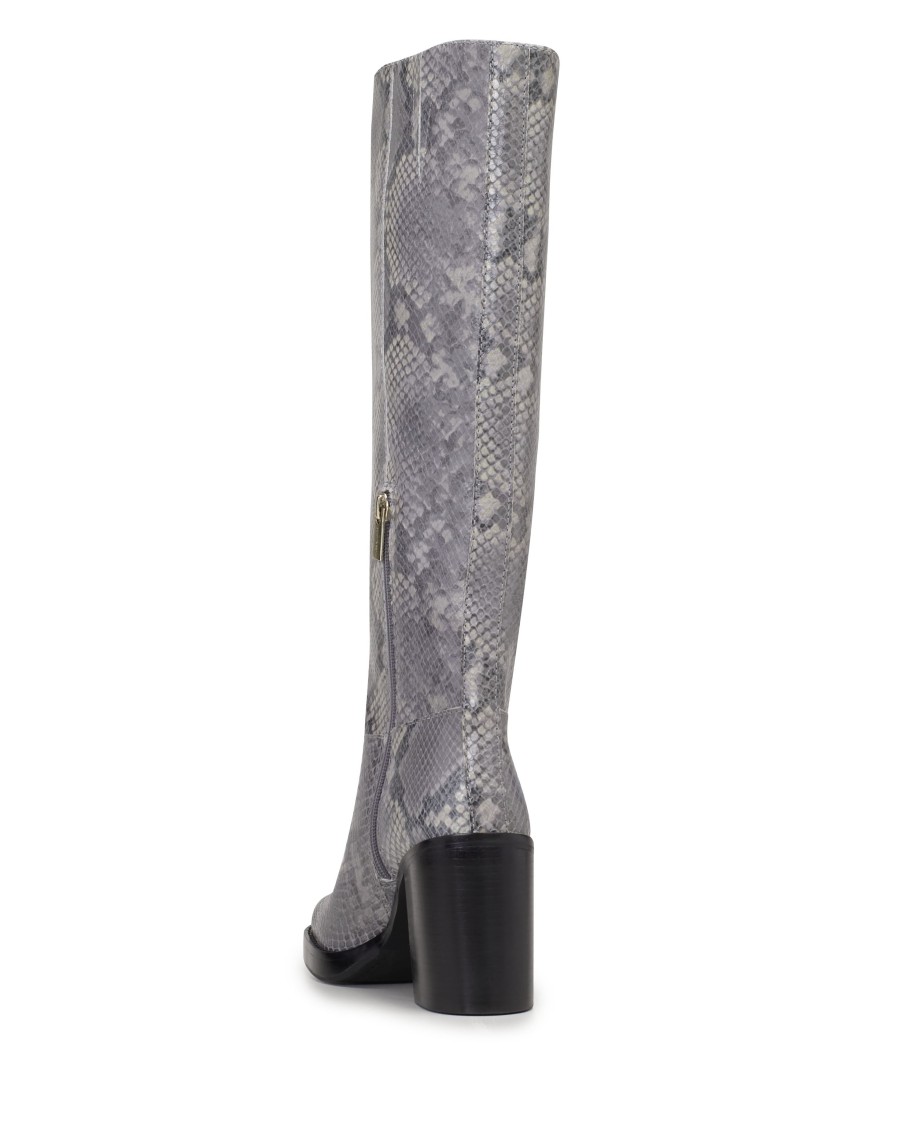 Vince Camuto Boots Stivale Gibi Tacco Blocco Punta Tonda