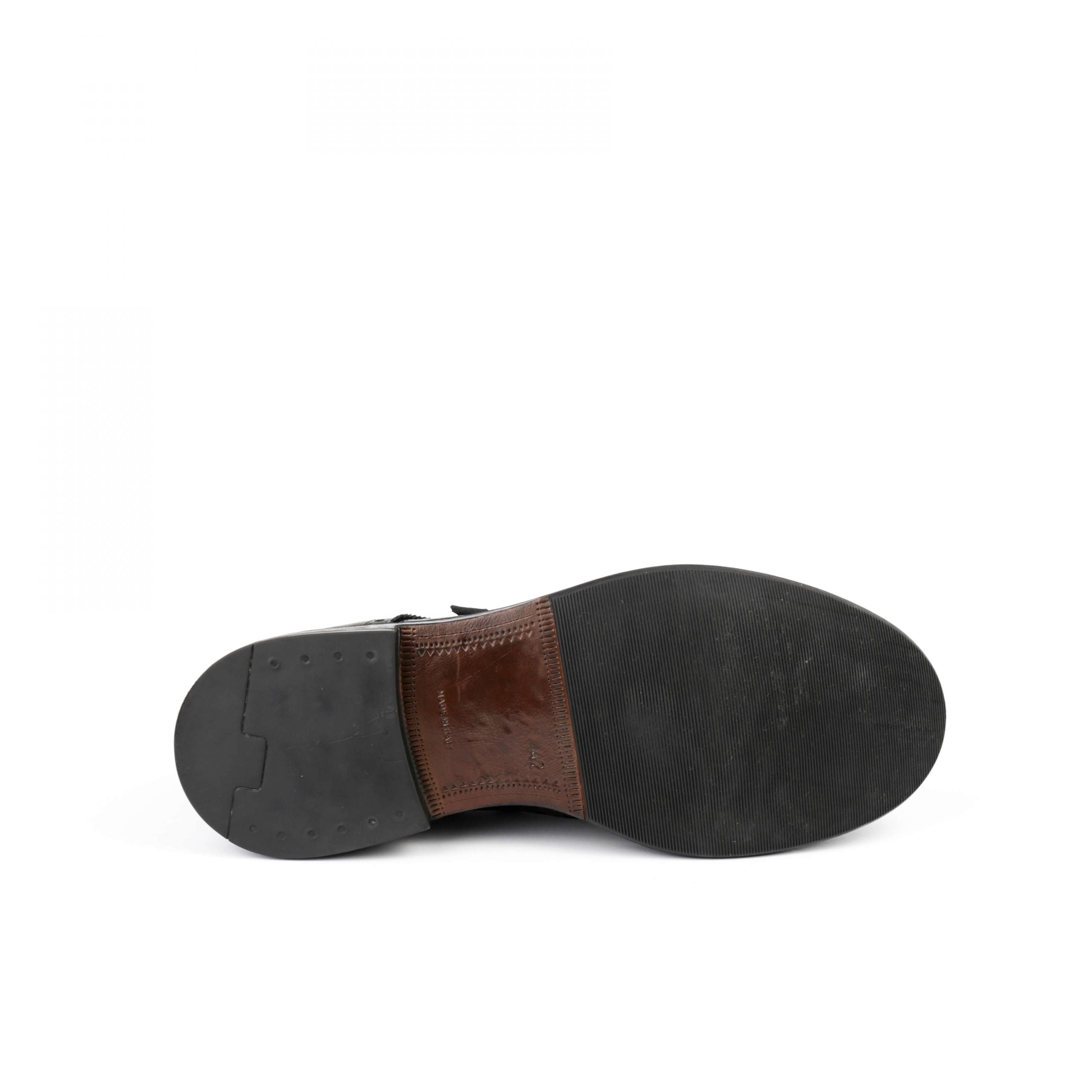 Ton Goût Blue Derby uomo pelle blu vitello