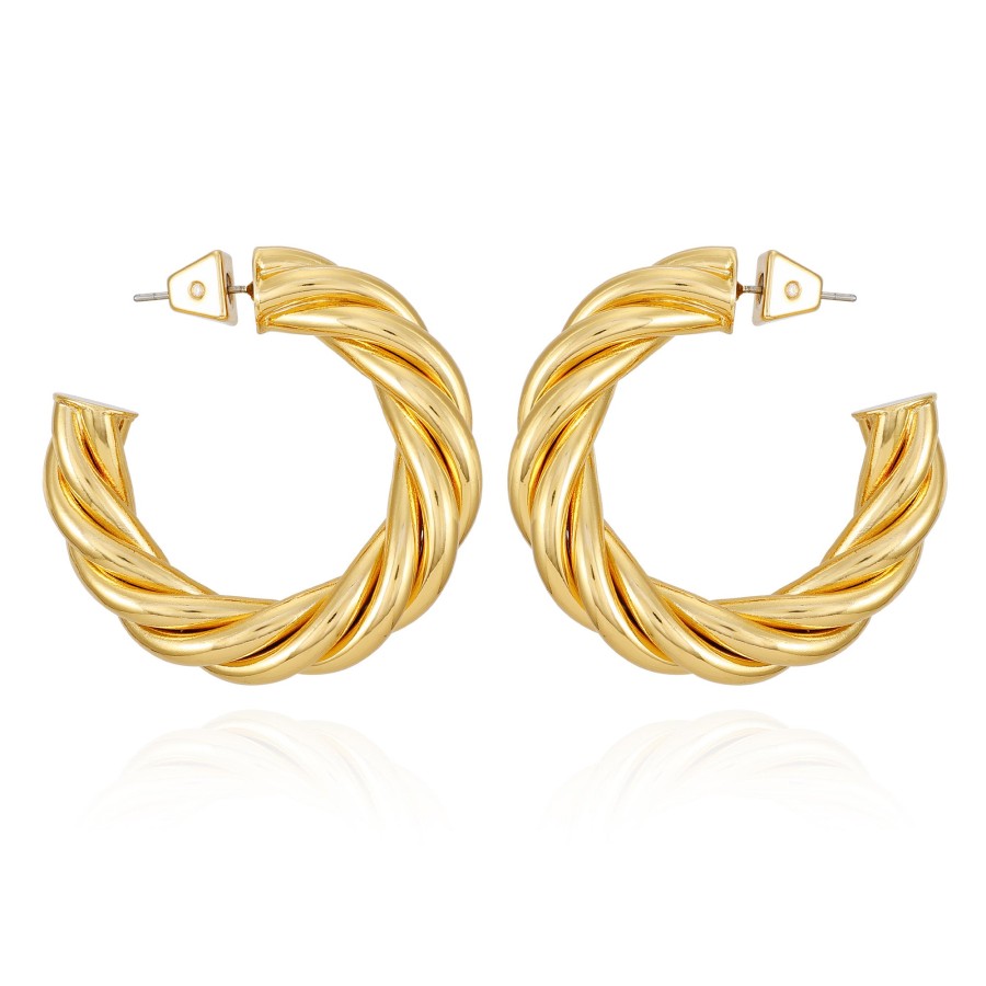 Vince Camuto Orecchini Cerchio Corda Oro