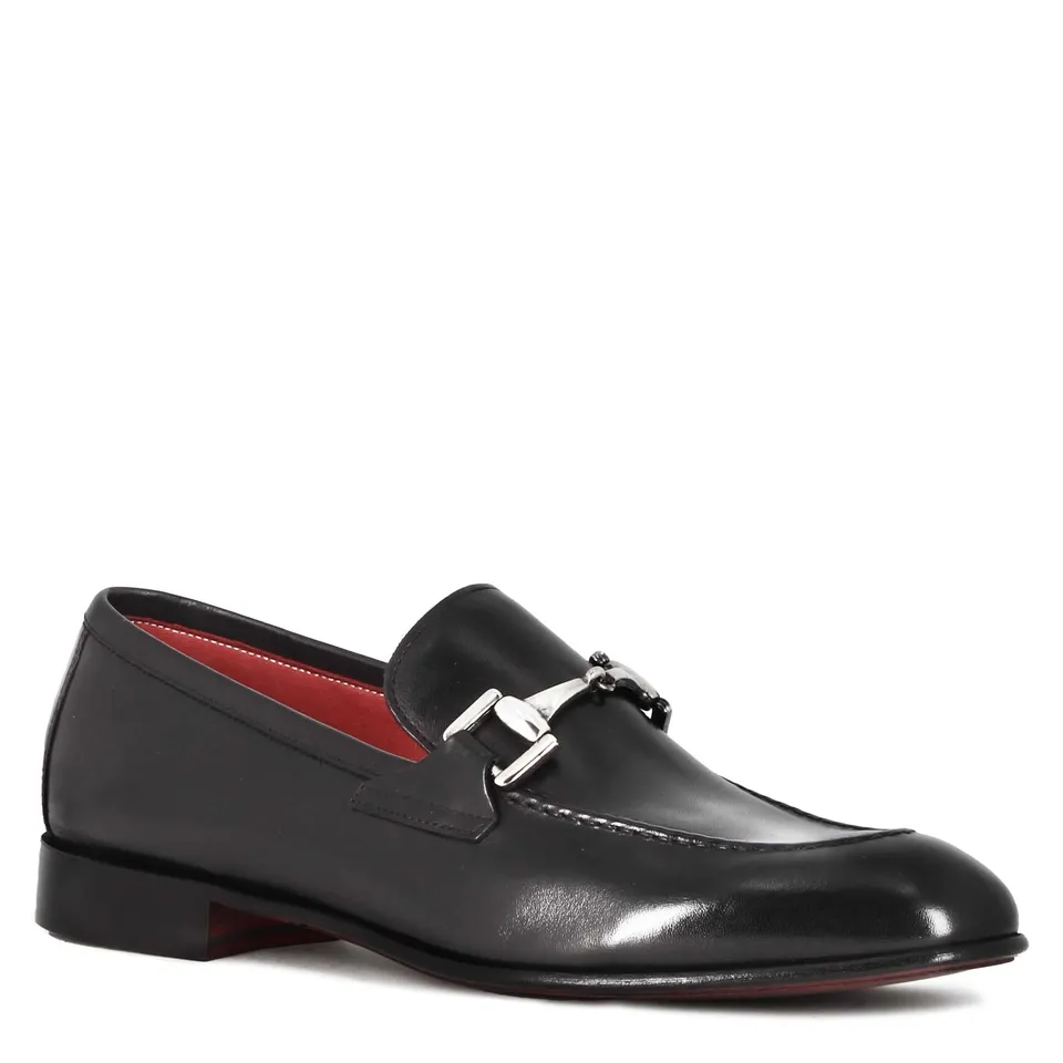 Leonardo Shoes Mocassini Uomo pelle nero morsetto