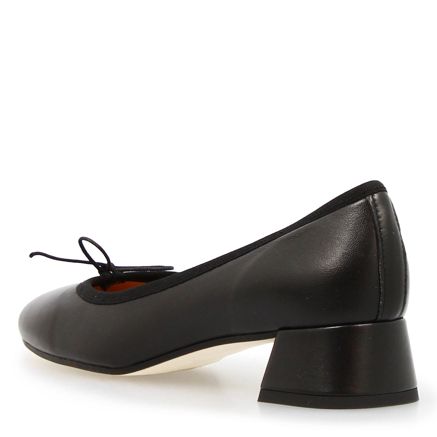 Leonardo Flaminia F Ballerina Pelle Nero 4 cm