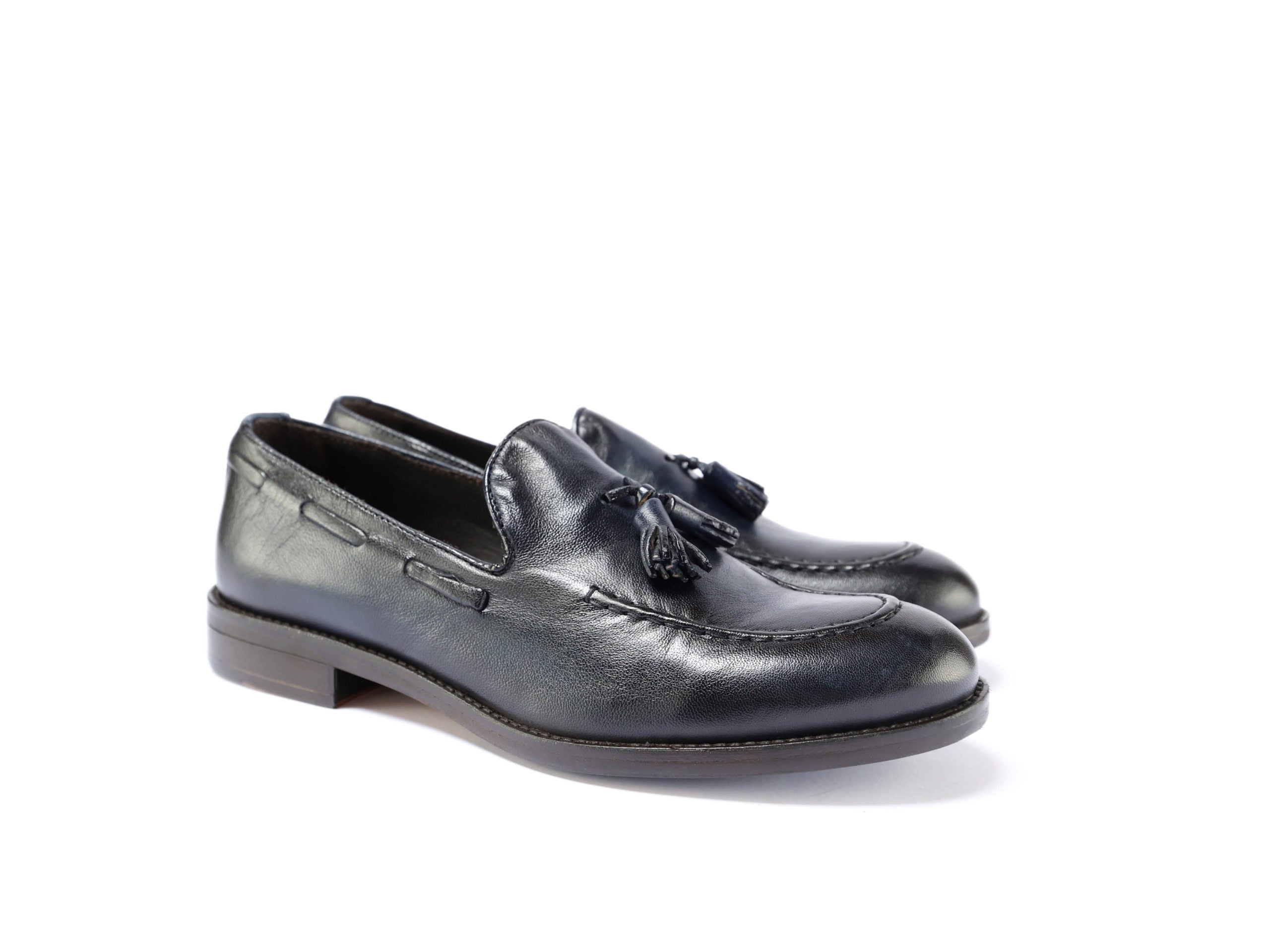 Ton Goût Mocassino Miky mocassino uomo blu pelle