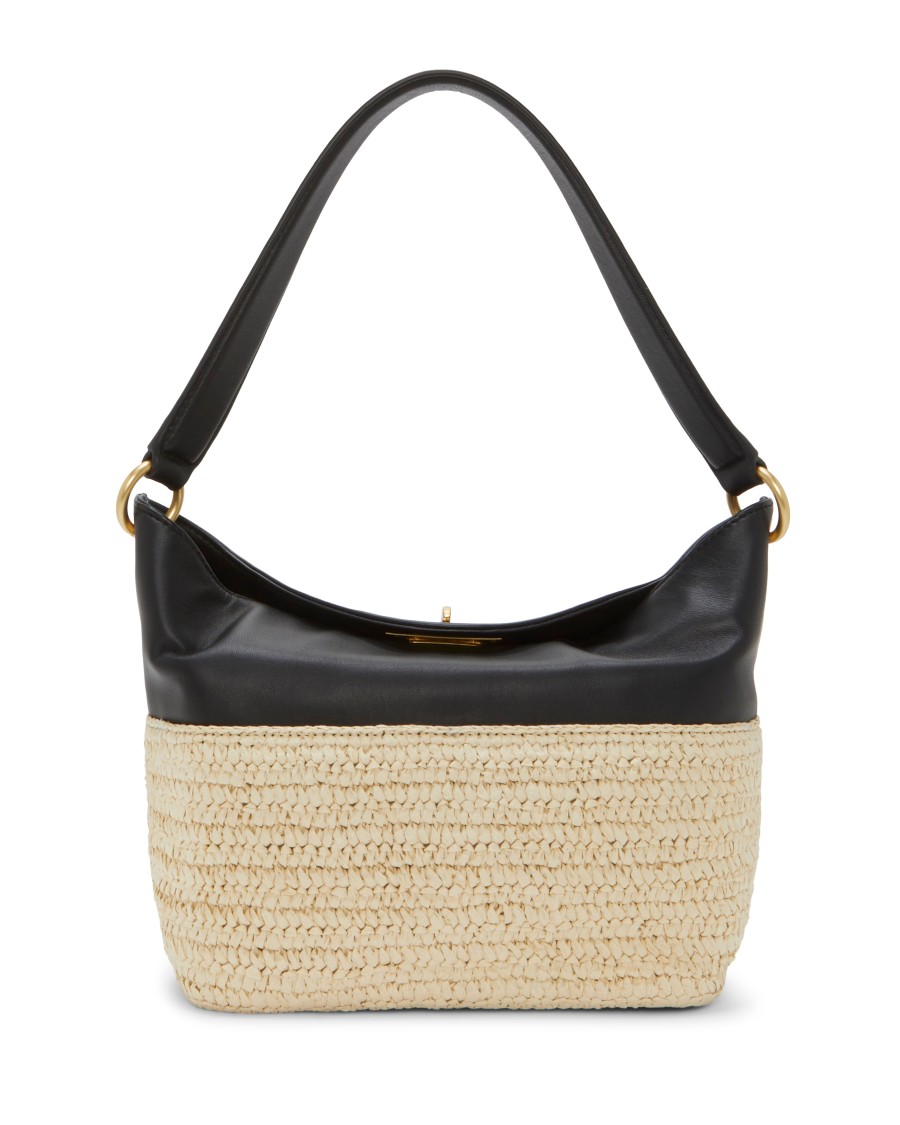 Vince Camuto Liann Borsa Tracolla Pelle Rafia