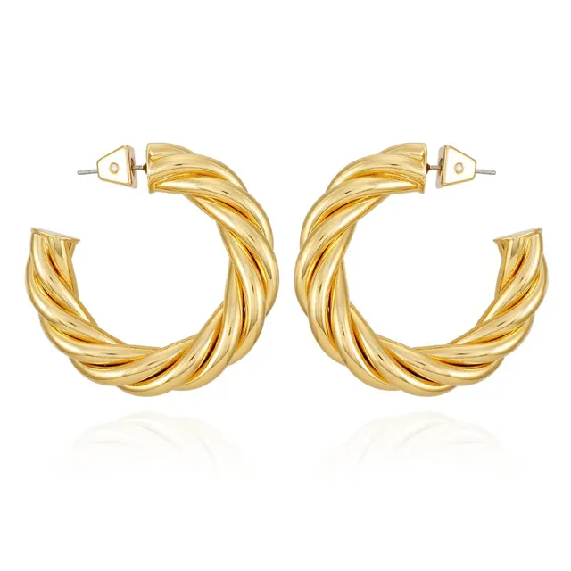 Vince Camuto Orecchini Cerchio Corda Oro