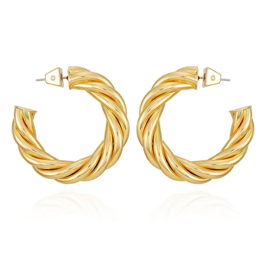Vince Camuto Orecchini Cerchio Corda Oro