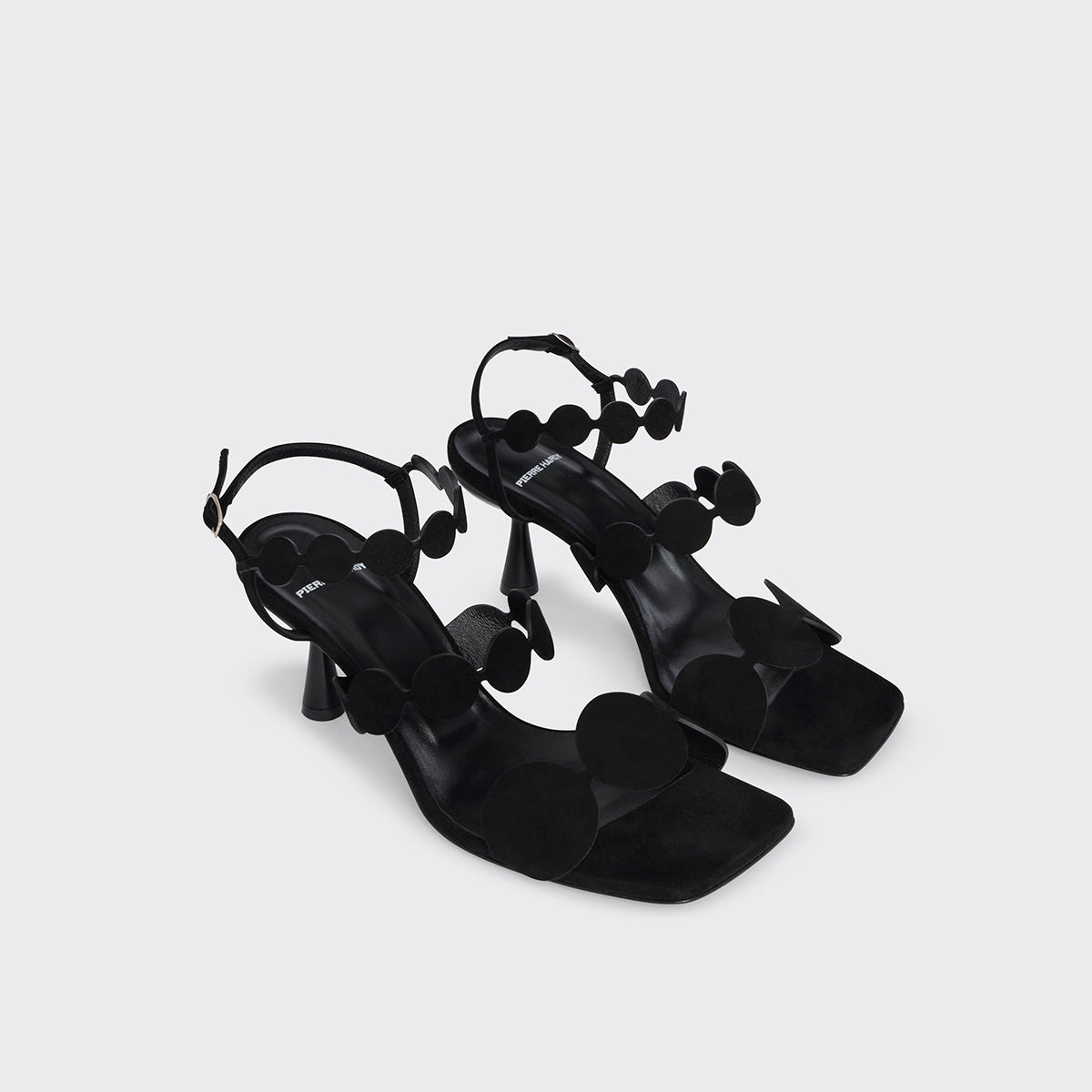 Pierre Hardy Bulle Lava sandalo nero tacco 60 mm