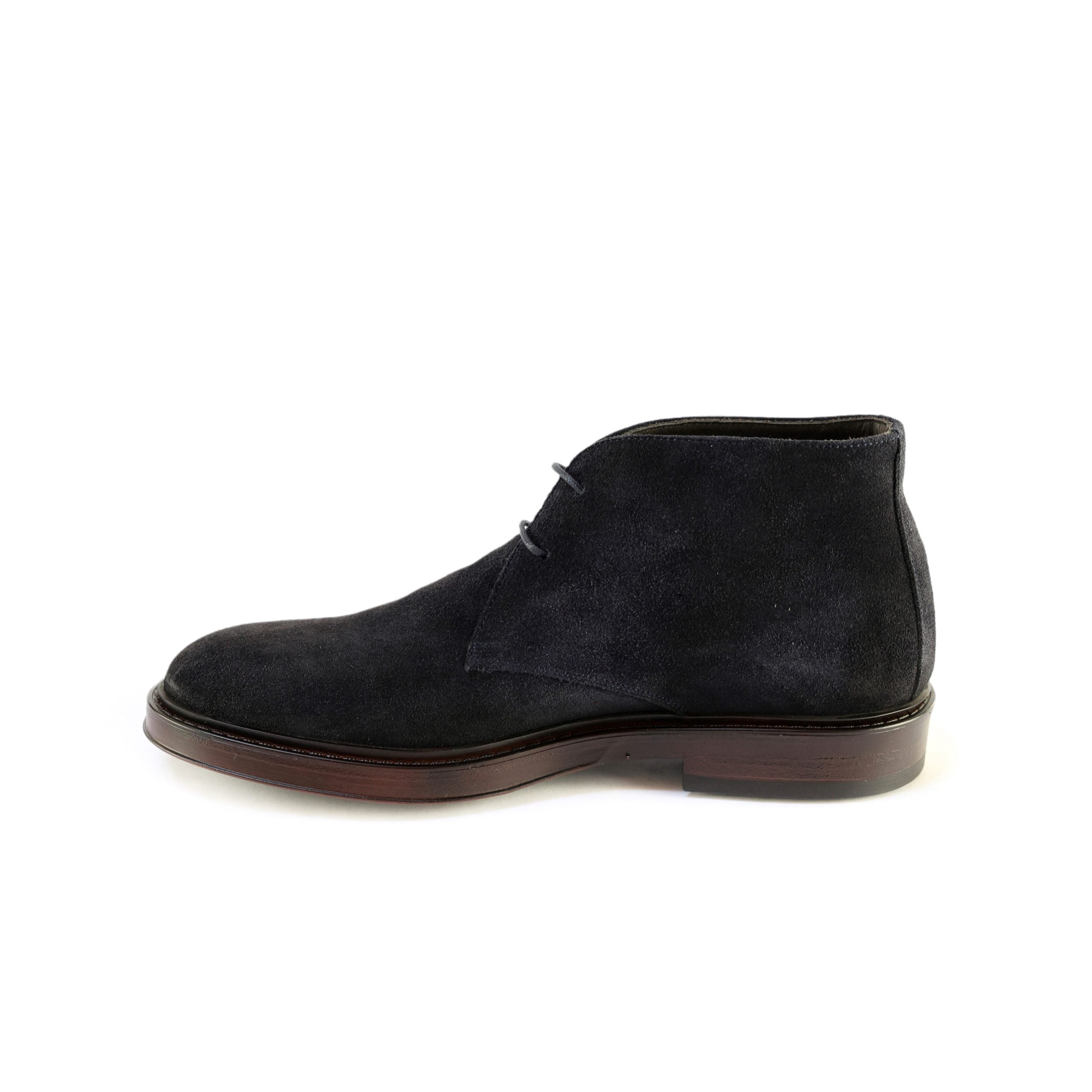 Ton Goût Caliste stivaletti uomo camoscio blu 39-40