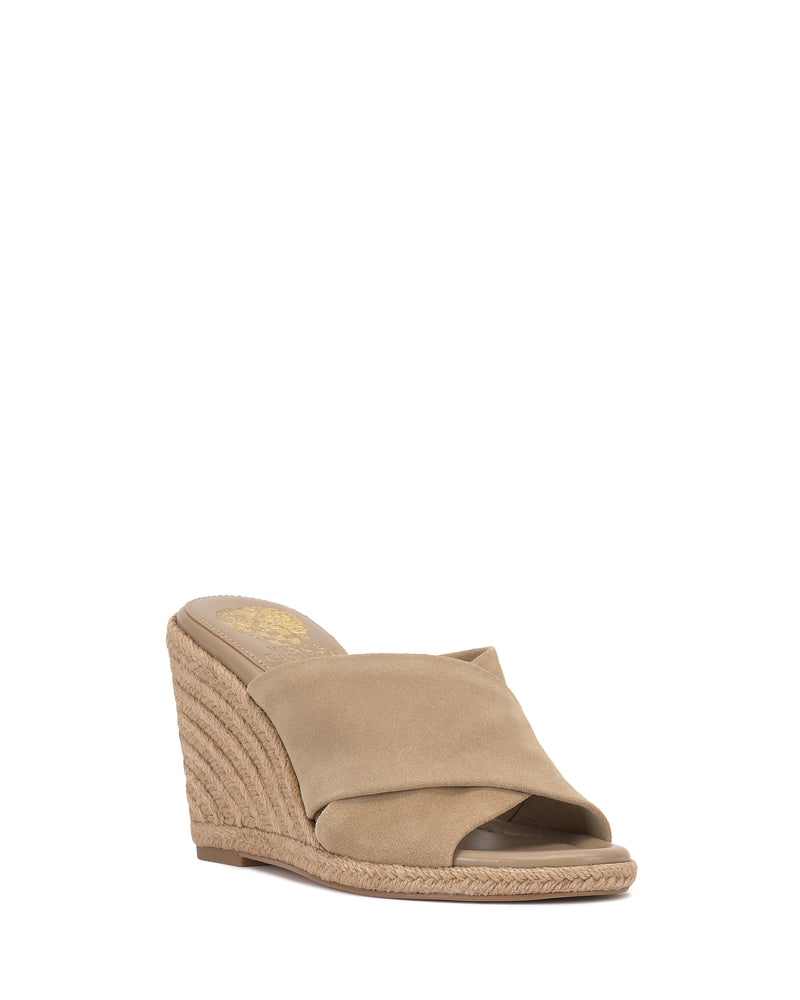 Vince Camuto Fisella Sandalo Zeppa Espadrillas Incrociato