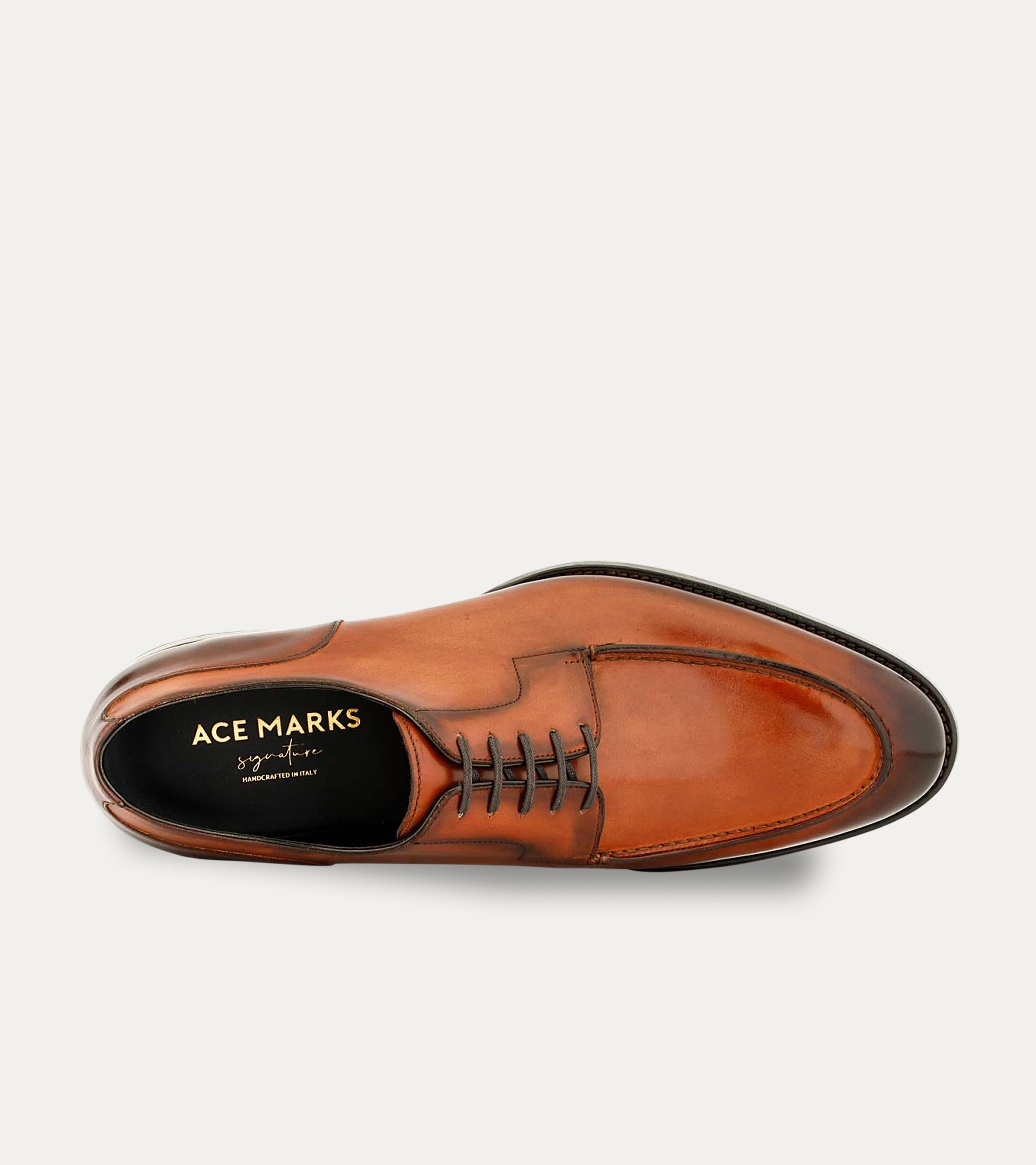 Ace Marks Michael Derby Uomo Cognac Signature
