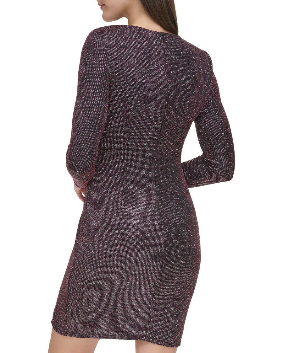 Vince Camuto abito tubino donna scollo asimmetrico arricciato