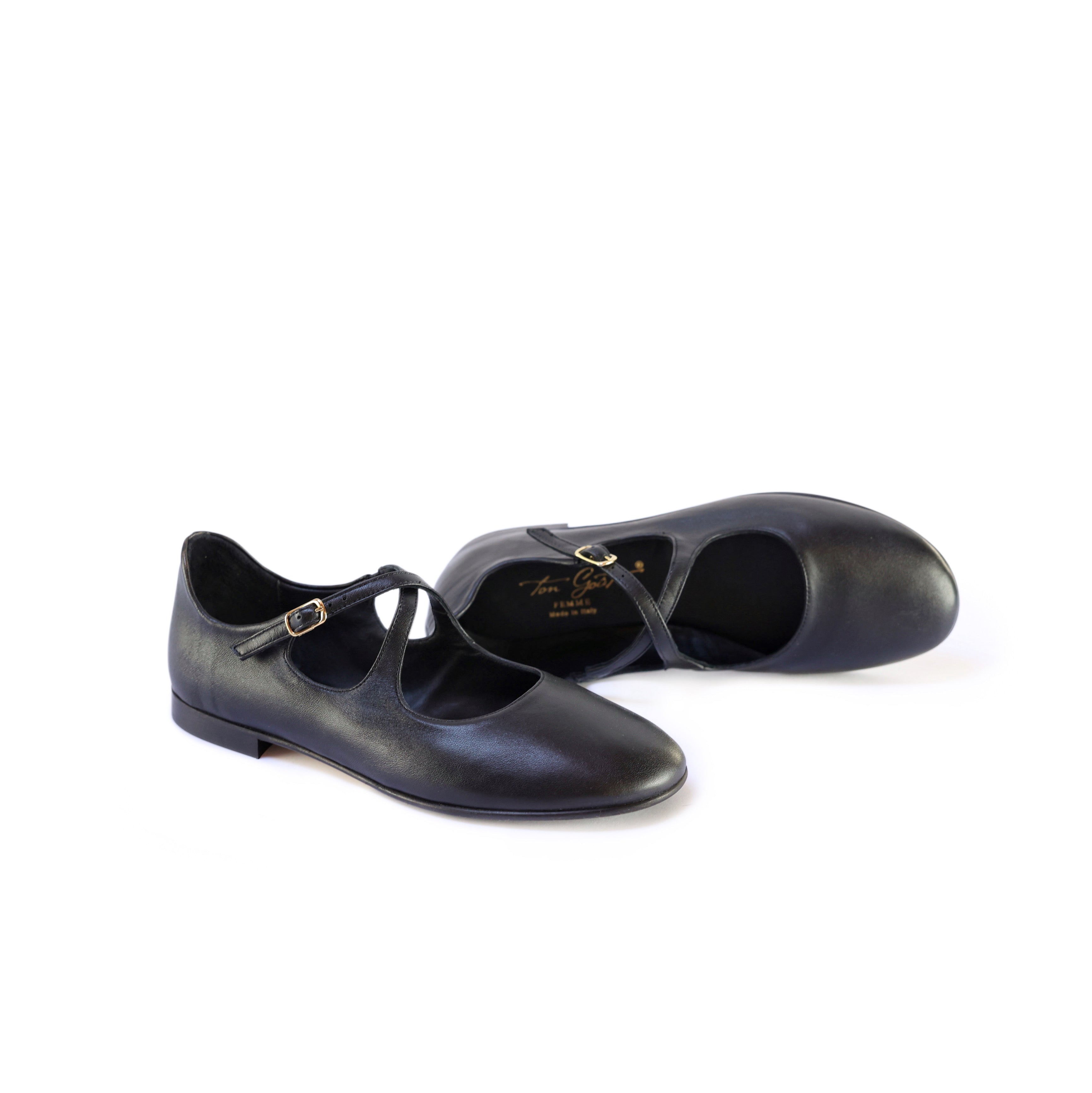 Ton Goût Sabine ballerine donna nappa nero 37 tacco 2cm