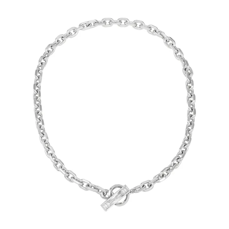 Vince Camuto Collana Baguette Cristallo Argento Toggle