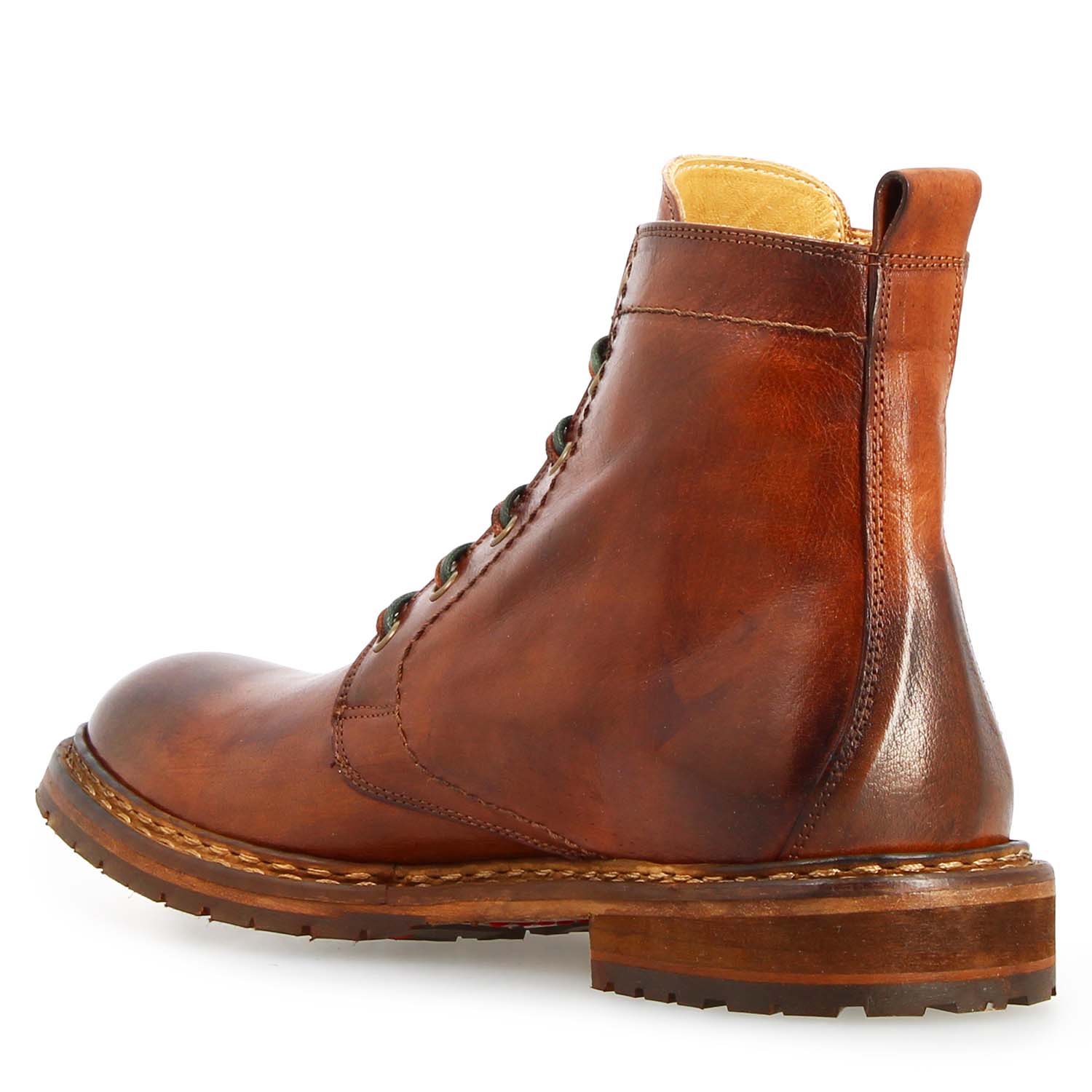 Leonardo Shoes Seneca Marrone Polacchino Uomo in Pelle