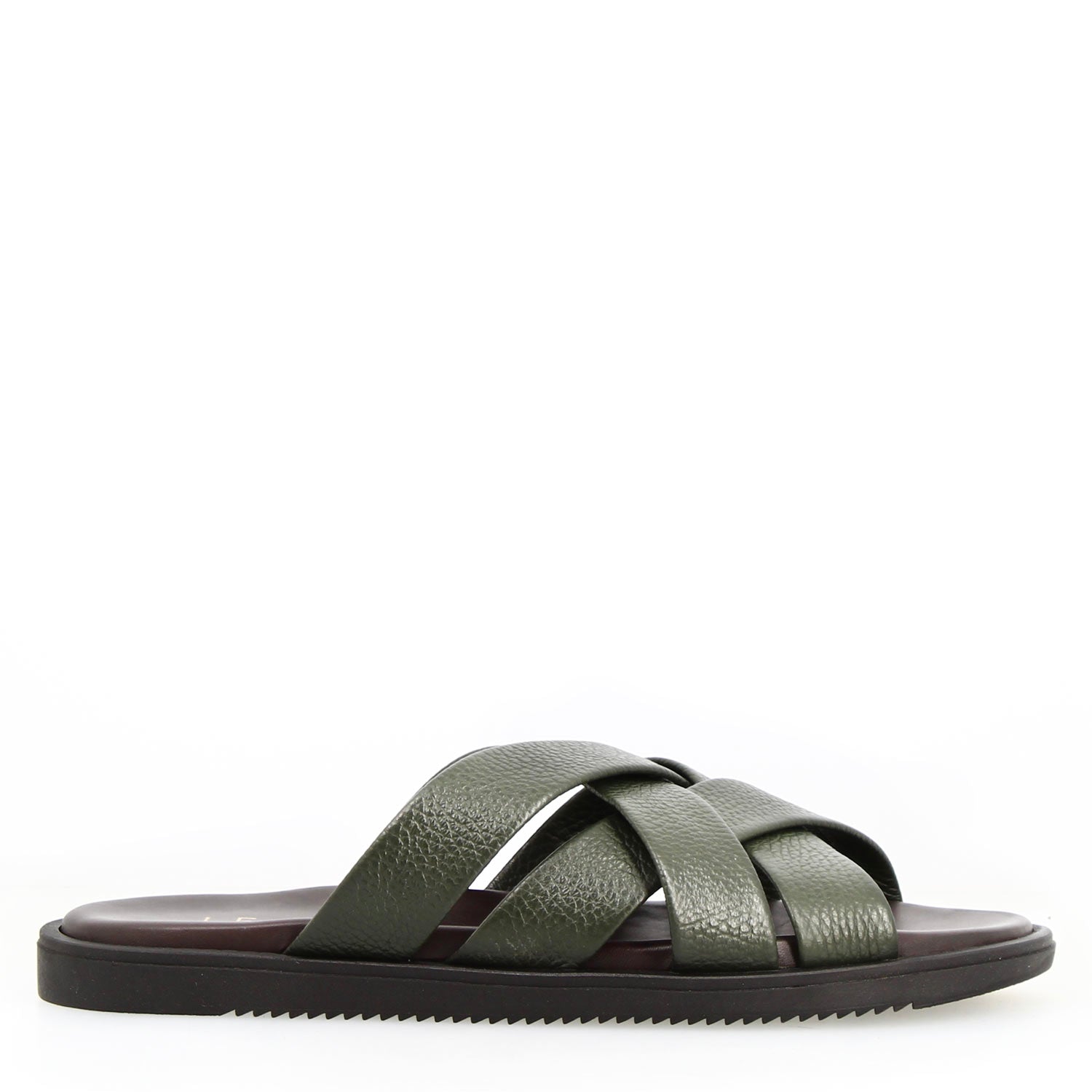 Leonardo Shoes Perseo sandali uomo pelle verde