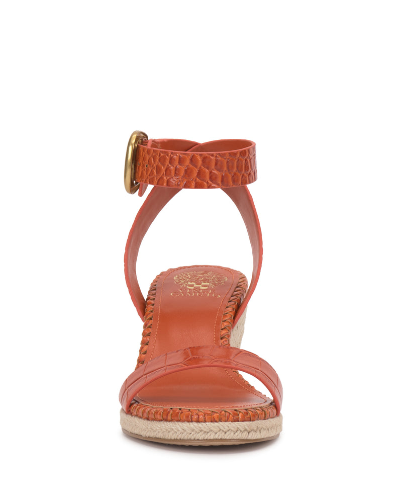 Vince Camuto Fainel Sandalo Zeppa Espadrille Fibbia Donna
