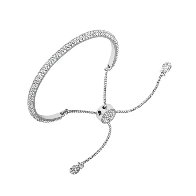 Vince Camuto Bracciale Cursore Pavé Cristallo Argento