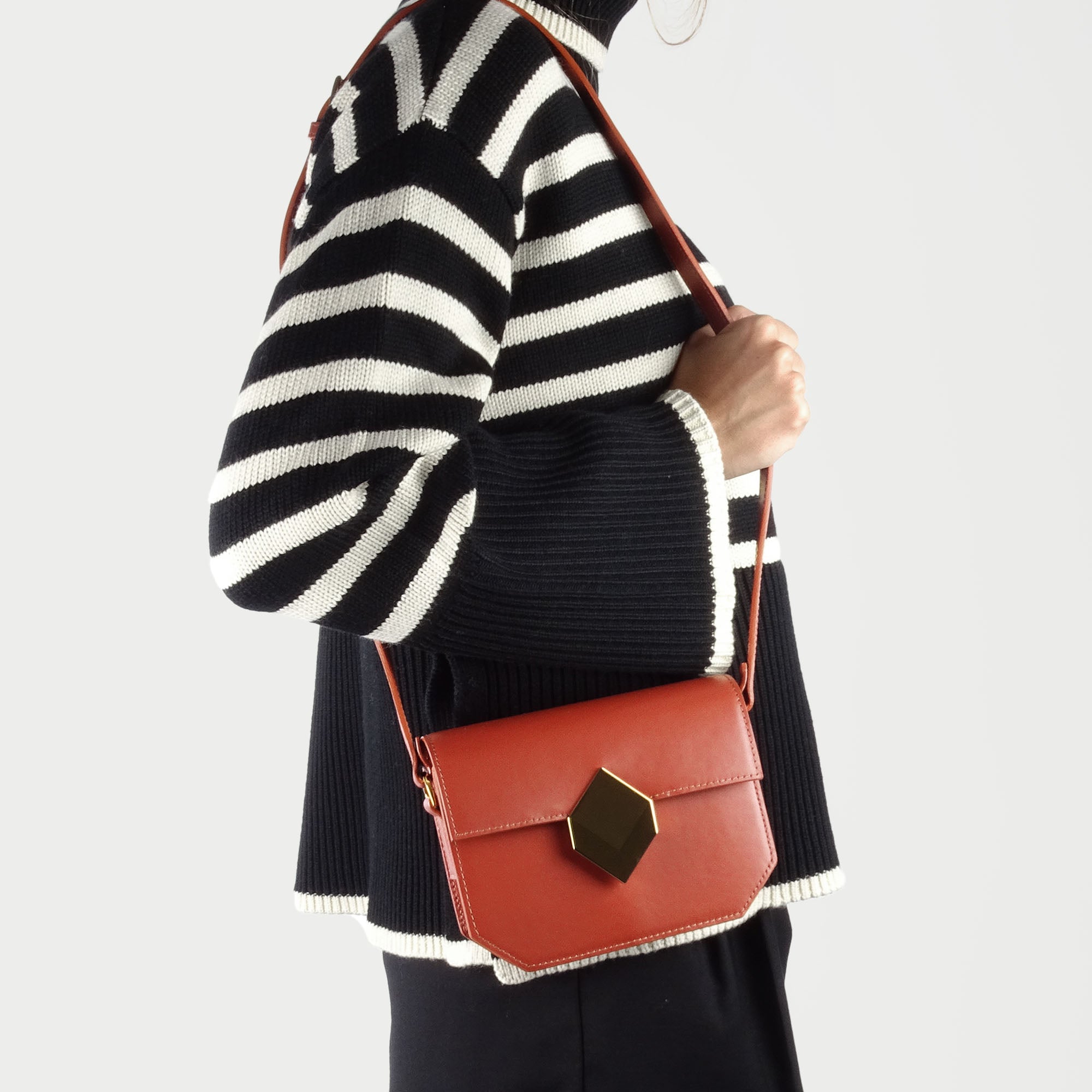 Pierre Hardy Mini Prism borsa donna rossa mini