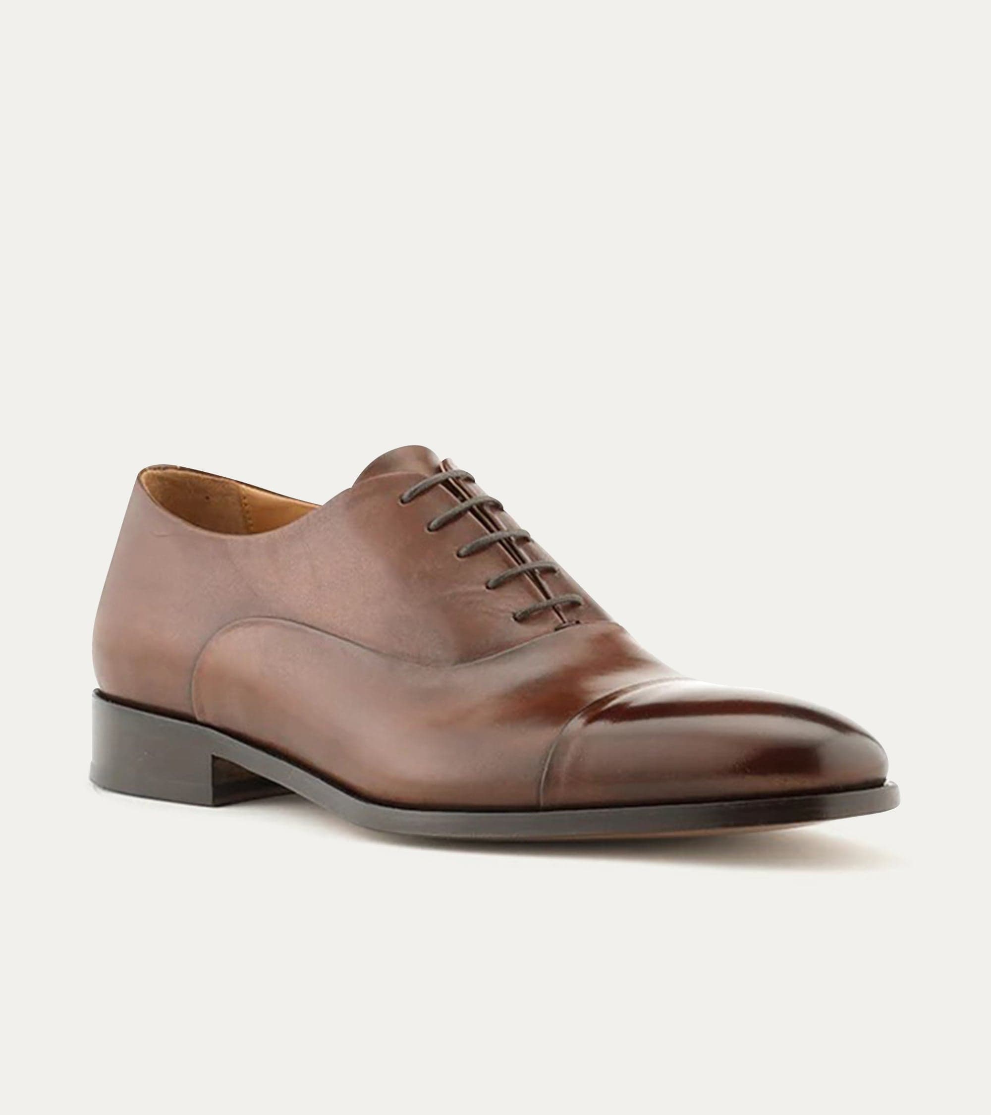 Ace Marks Griffin Cap Toe Oxford scarpe oxford marrone pelle