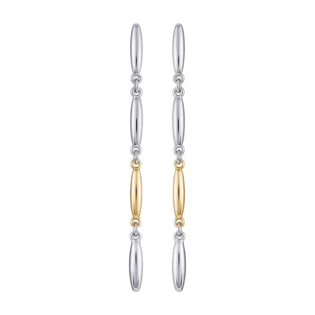 Vince Camuto Earrings Orecchini Goccia Bicolore Oro Argento