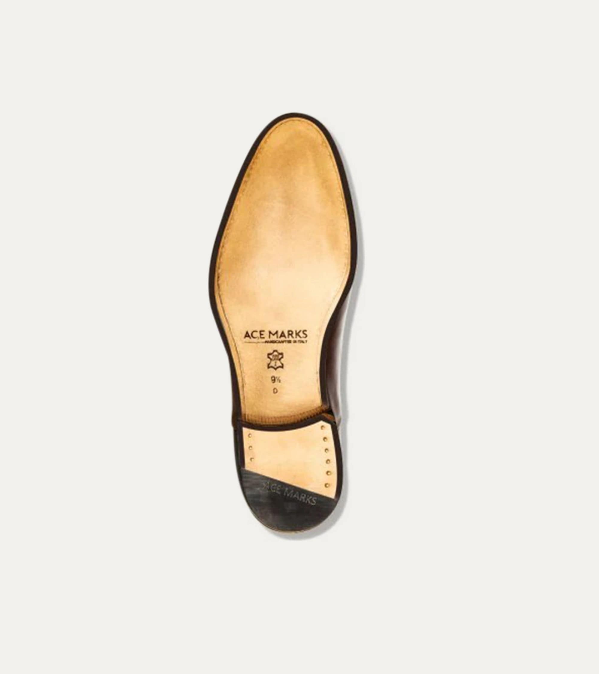 Ace Marks Carlo Wholecut Oxford scarpe oxford marrone pelle