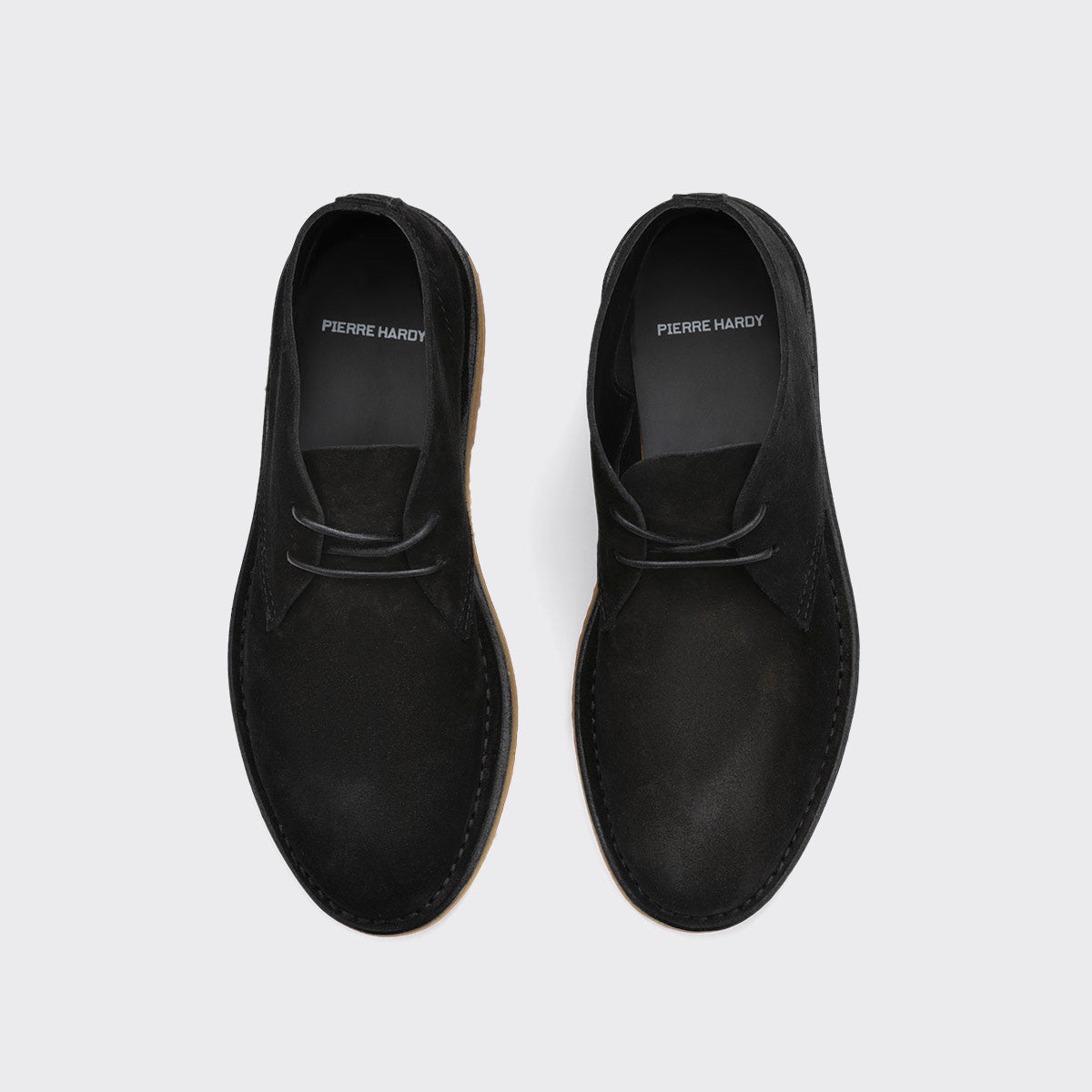 Pierre Hardy Antoine desert boot camoscio nero 30mm