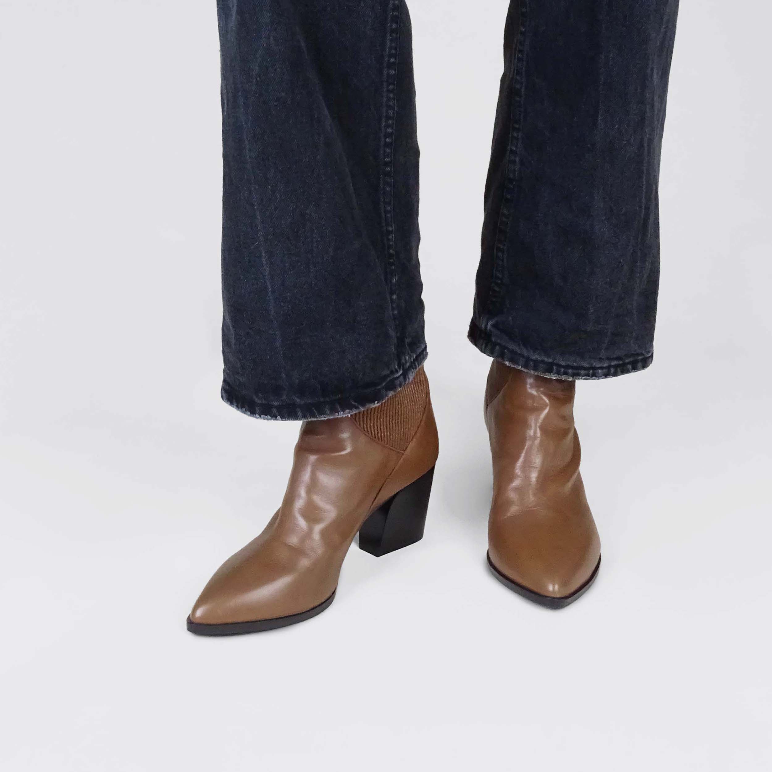 Pierre Hardy Rodeo stivali donna cammello tacco 70