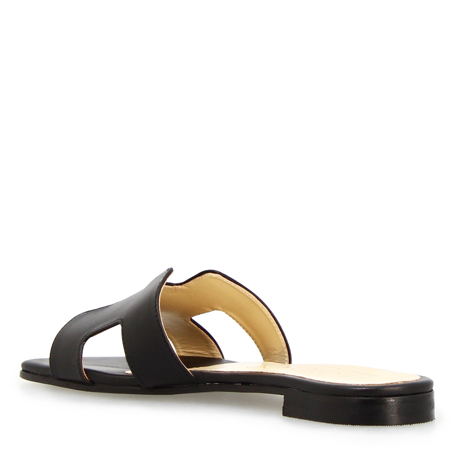 Leonardo Shoes Harmony Sandali Donna Neri Nappa Tacco 1 cm