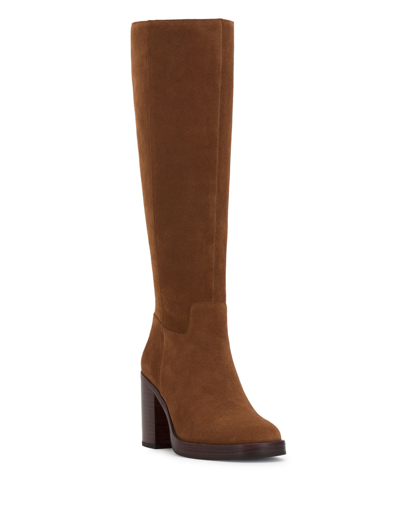Vince Camuto Gibi stivale alto tacco a blocco polpaccio largo